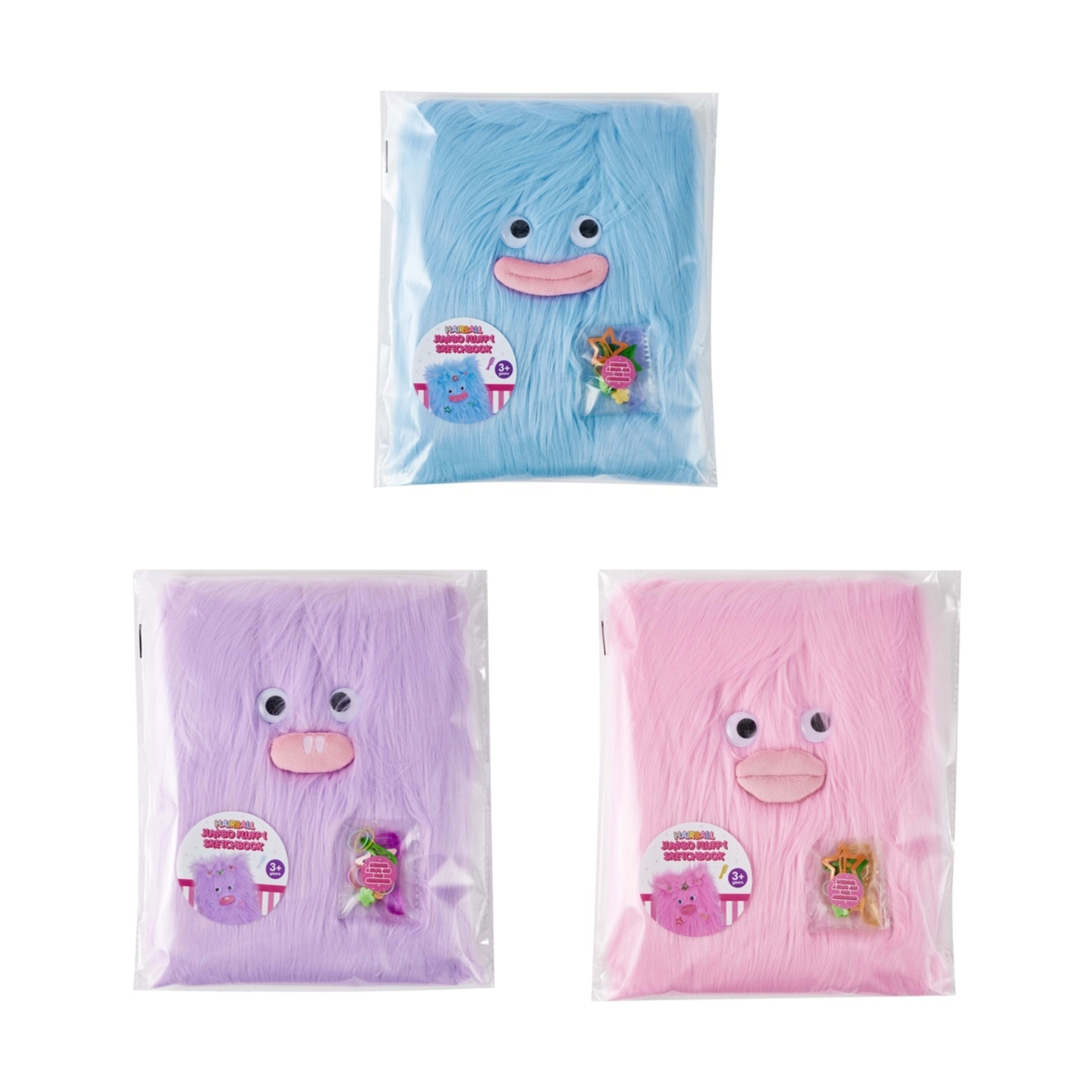 1 Hairball Jumbo Fluffy Sketchbook - Assorted