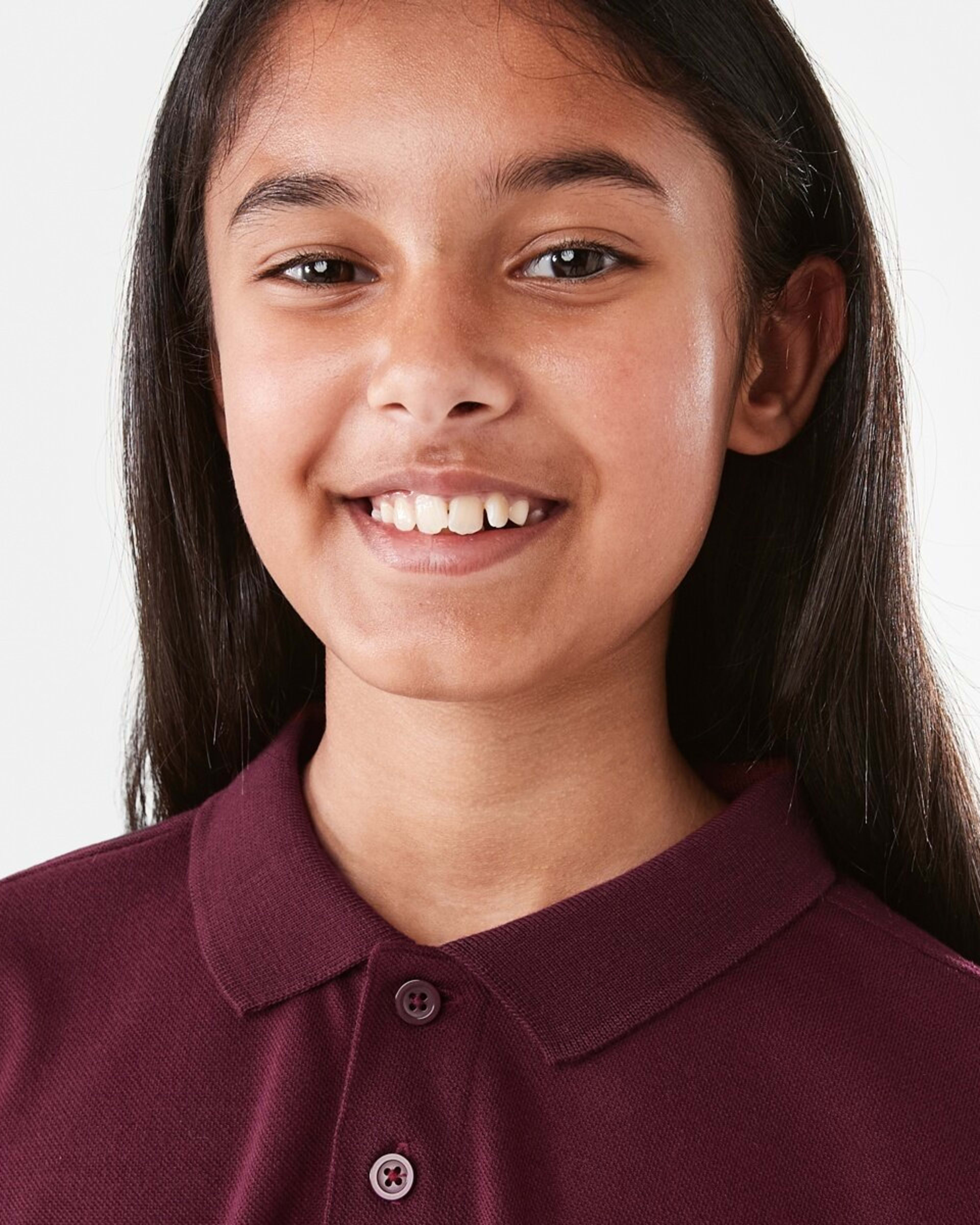 3 School Polo T-shirt Burgundy, 3 of 8