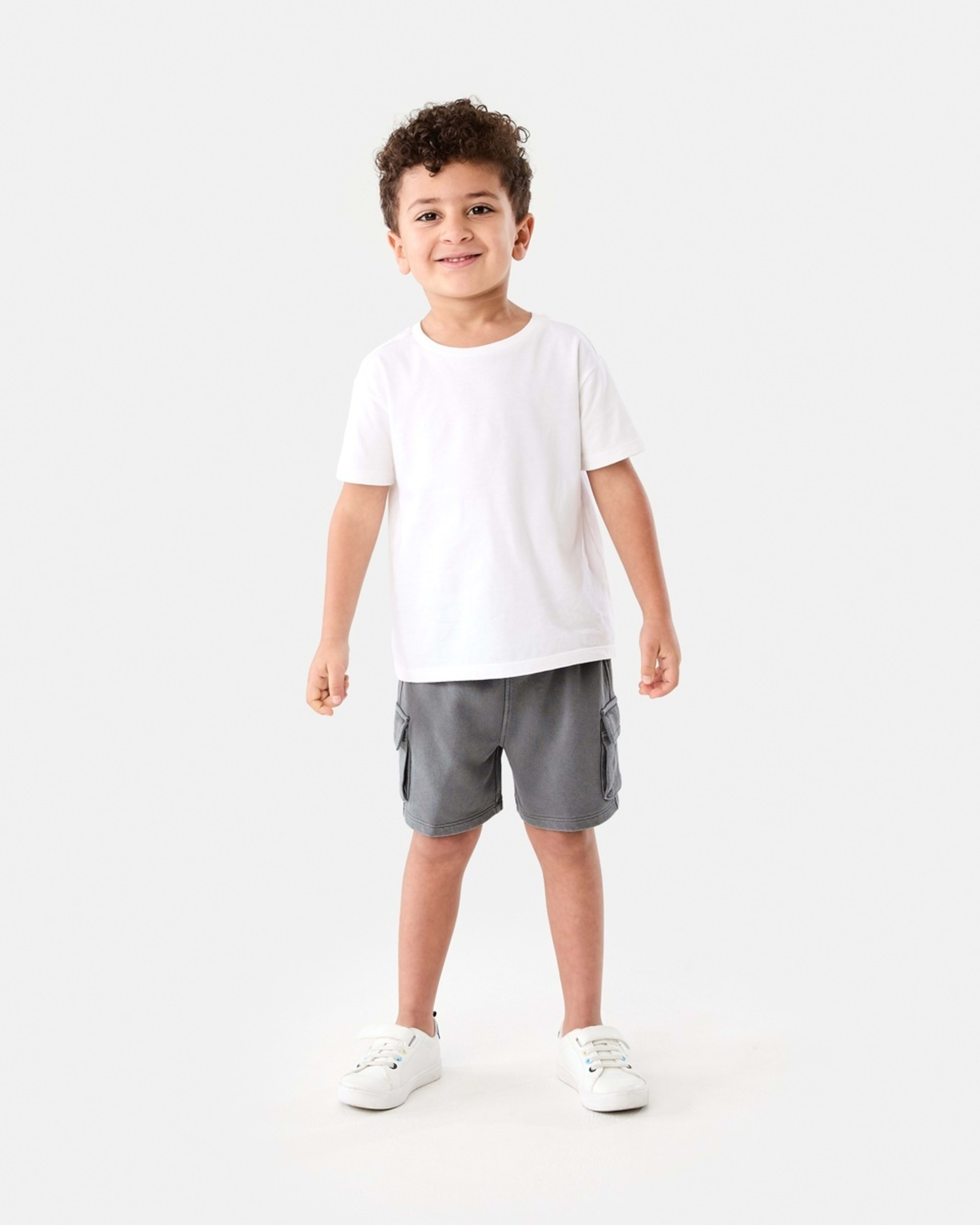5 Washed Cargo Knit Shorts WASHED GRAY, 5 of 6