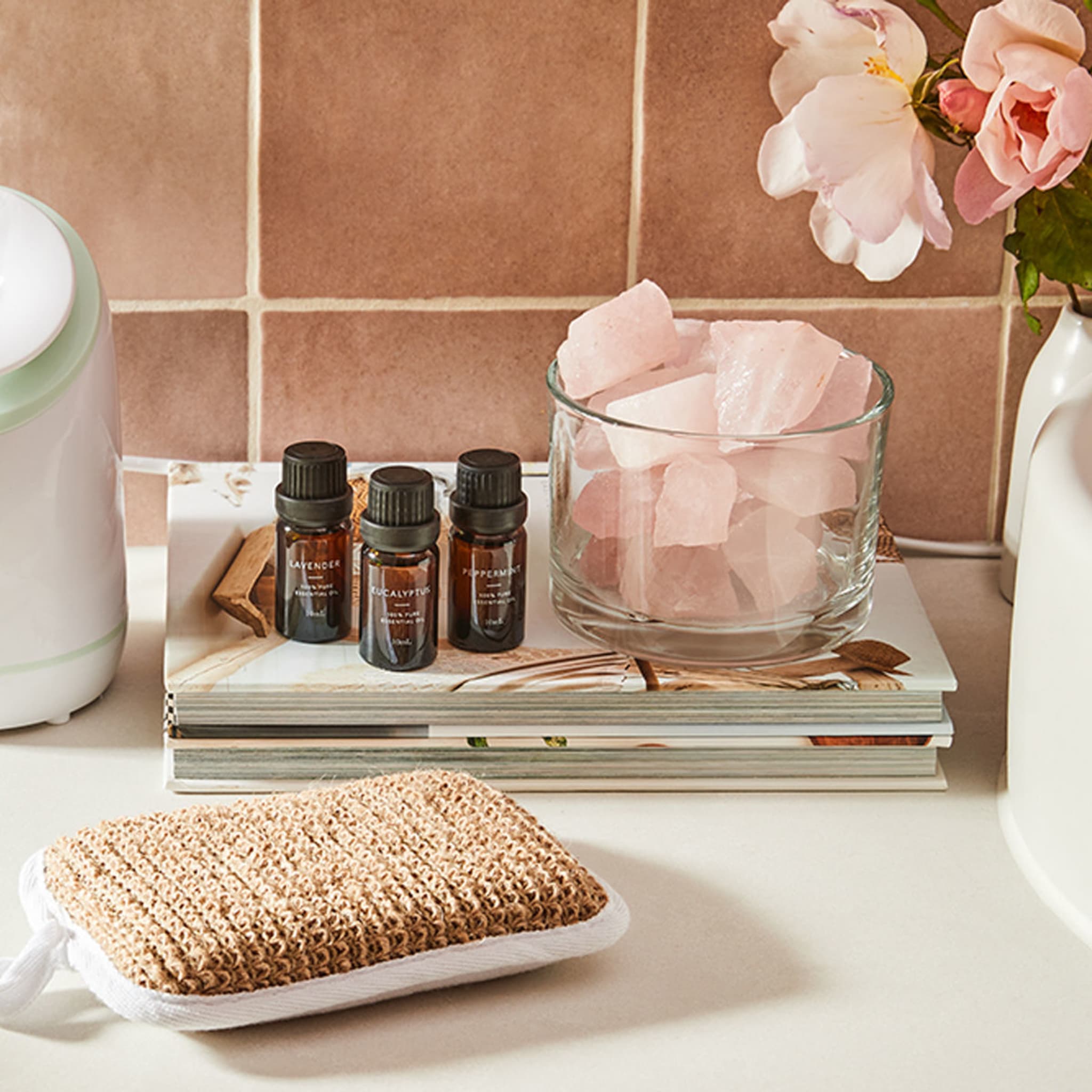 Fragrance Stones & Essential Oils Set Kmart