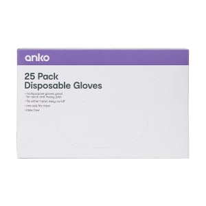 25 Pack Disposable Gloves