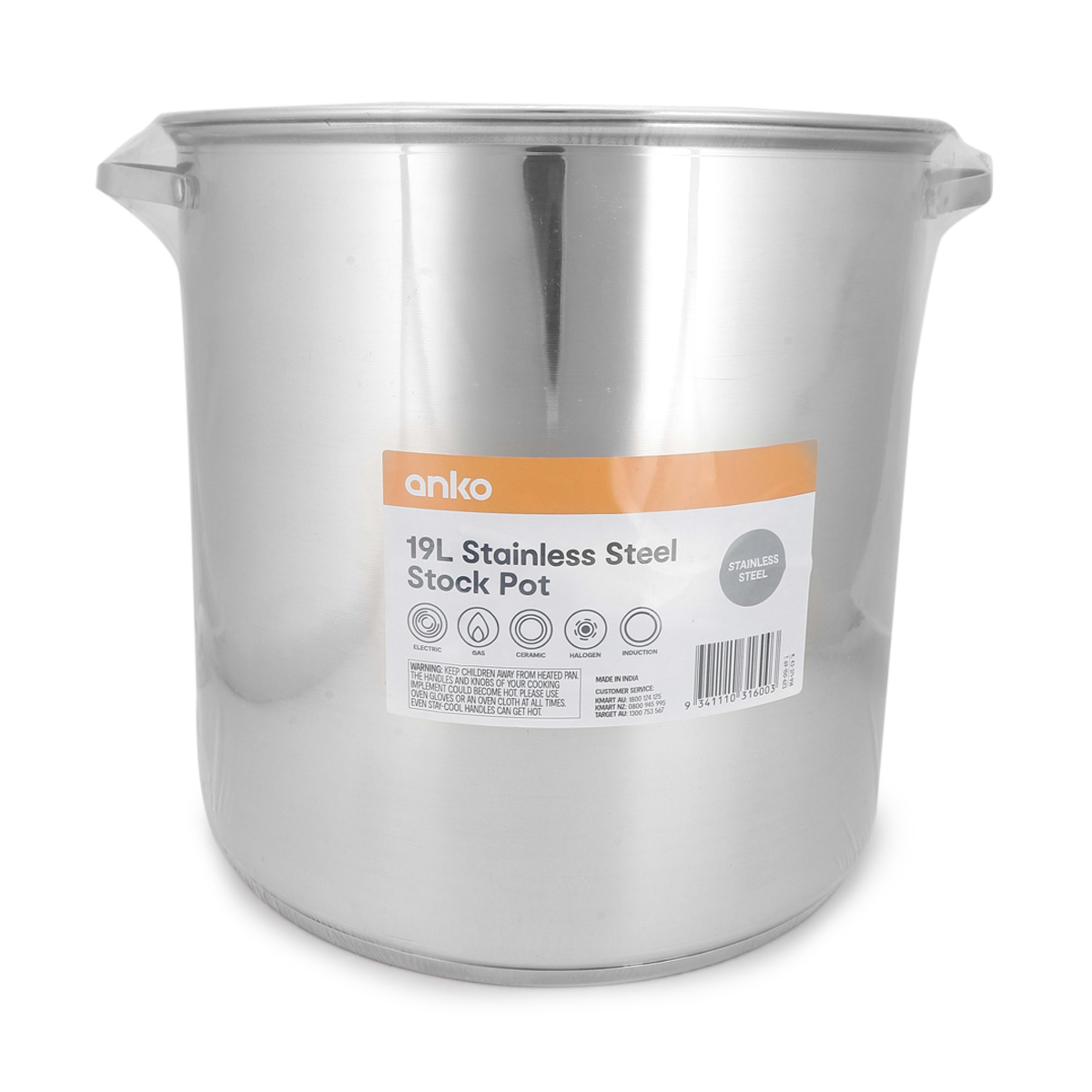 6 19L Stainless Steel Stock Pot, 6 of 6