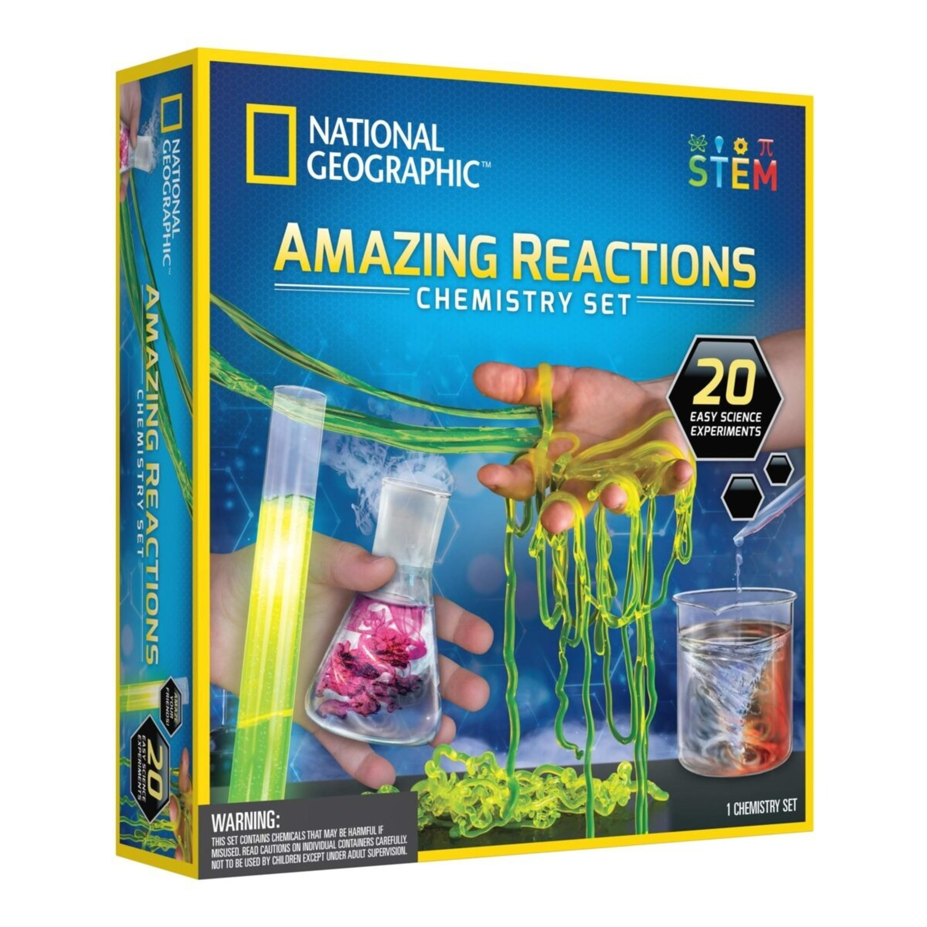1 National Geographic Amazing Reactions Chemistry Set