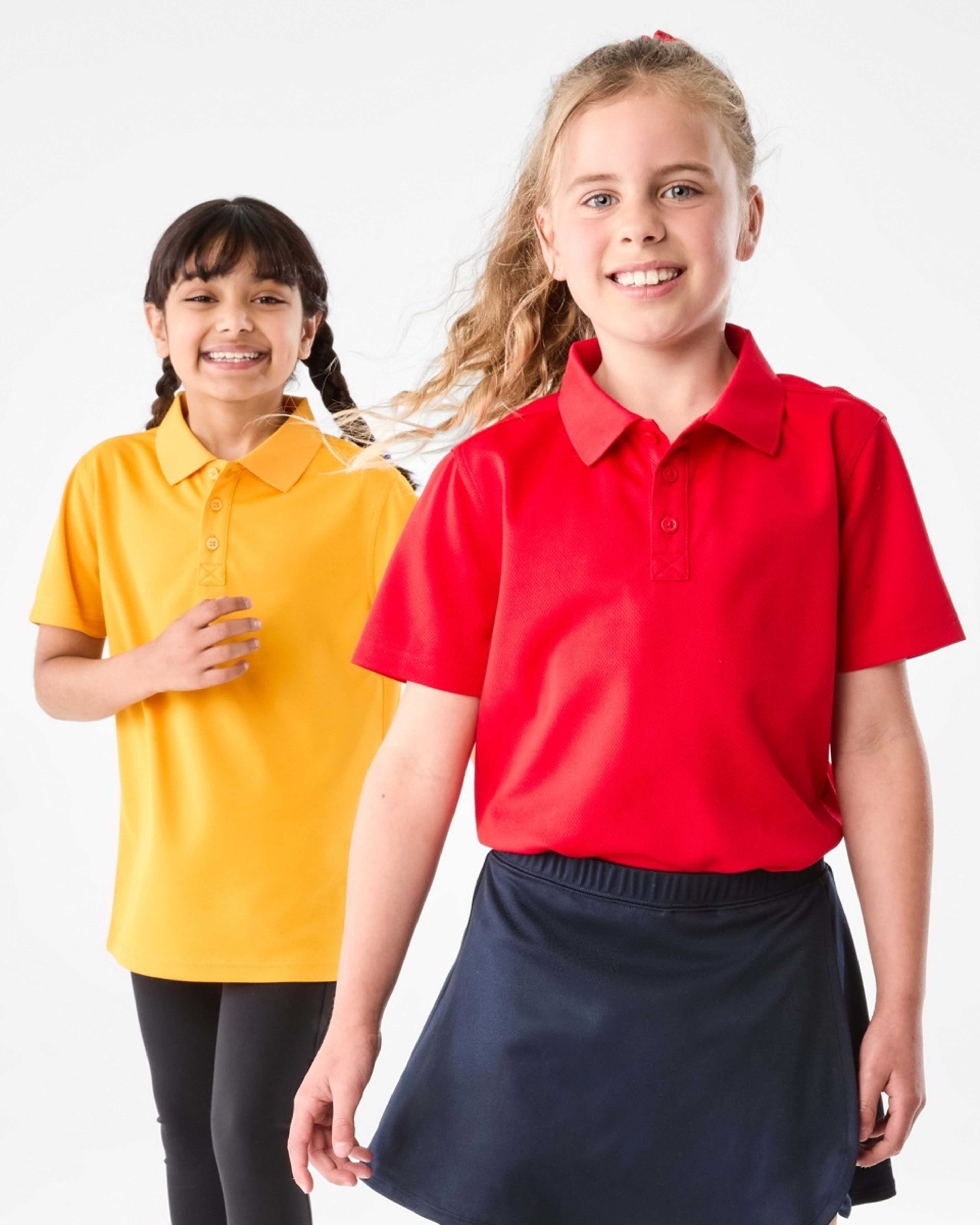 10 School Moisture Wicking Polo Red, 10 of 10
