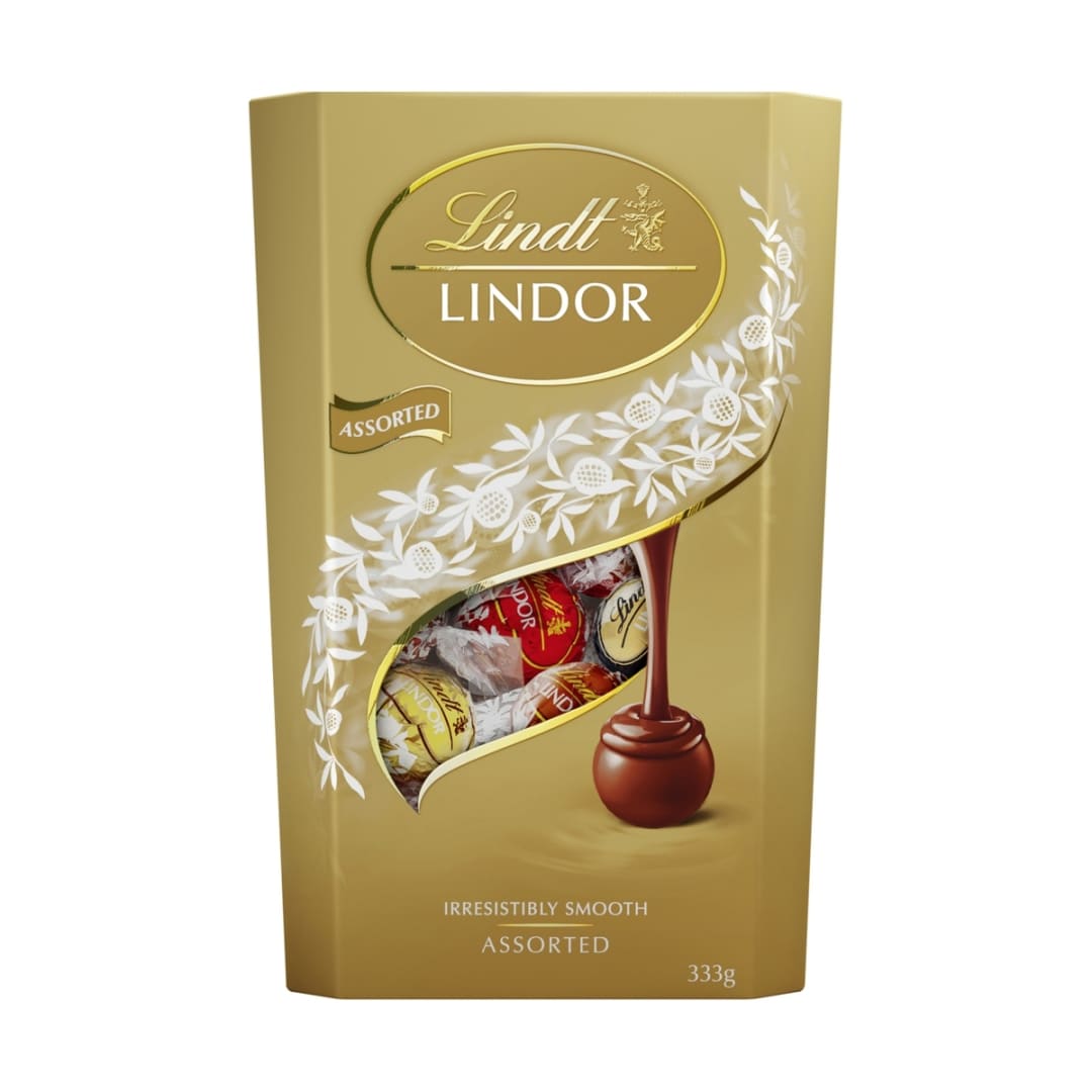 Lindt LINDOR Assorted Chocolate Cornet 333g - Kmart