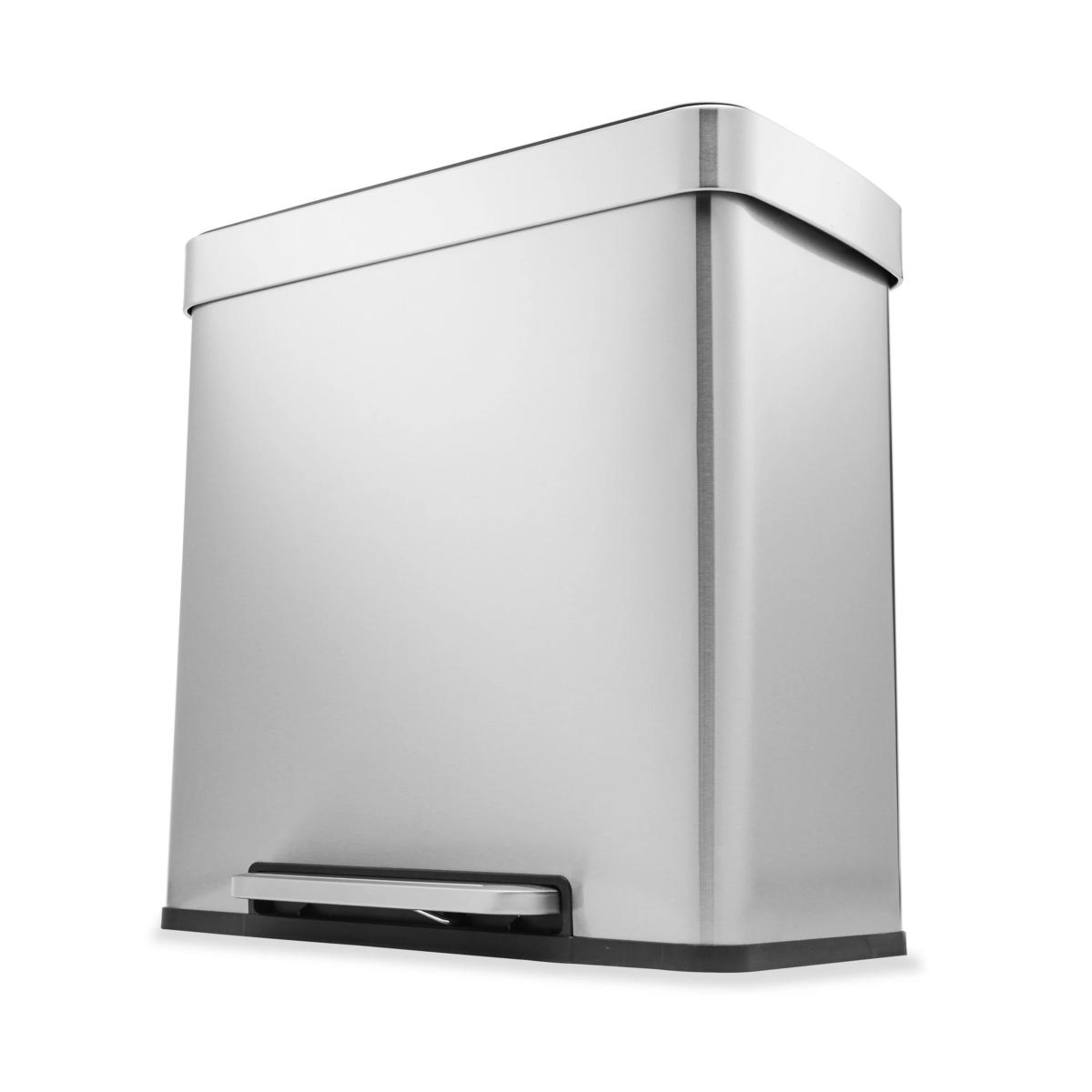 1 60L Stainless Steel Dual Compartment Bin, 1 of 10