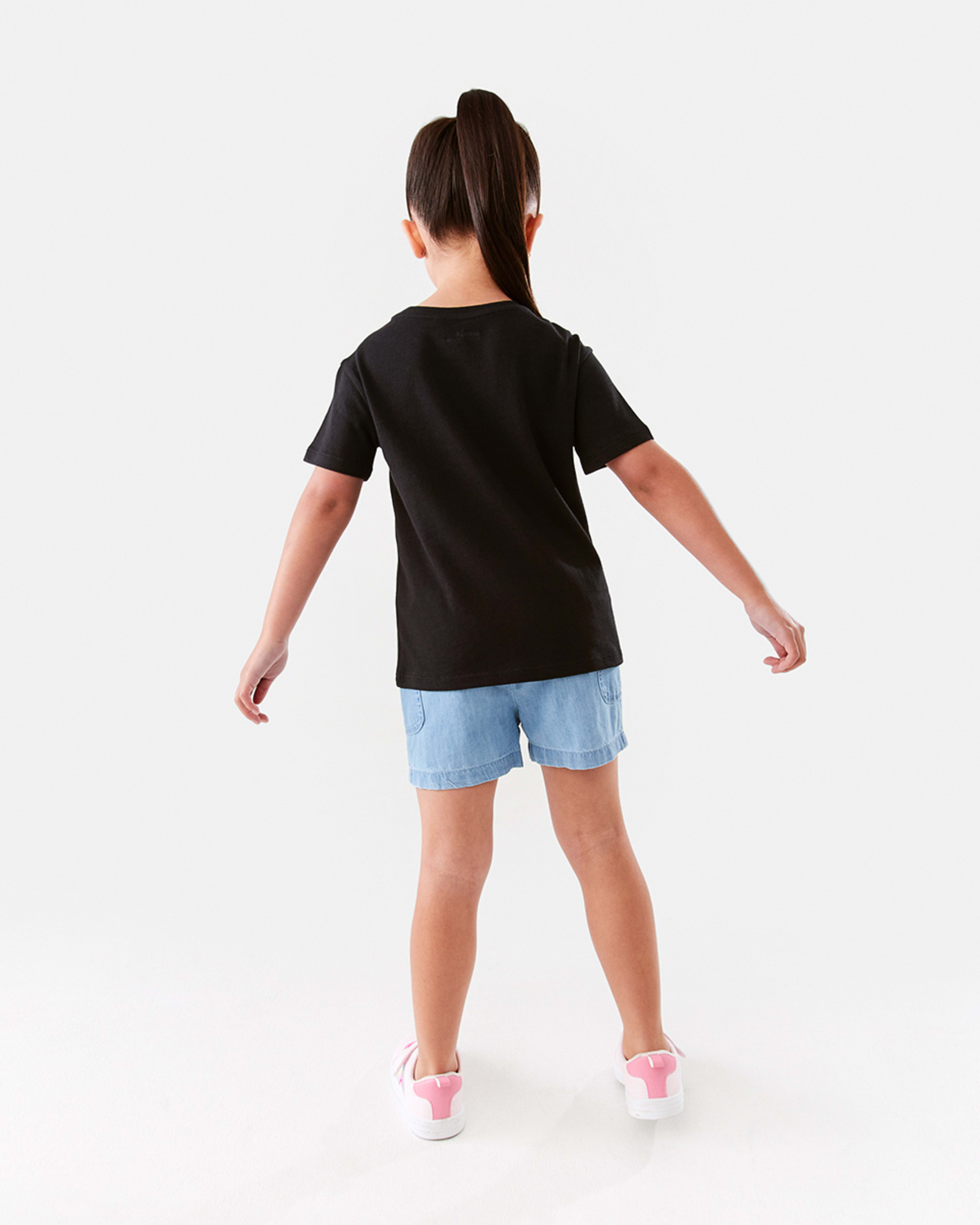 5 Short Sleeve Placement Print T-shirt Blk Bestie, 5 of 7