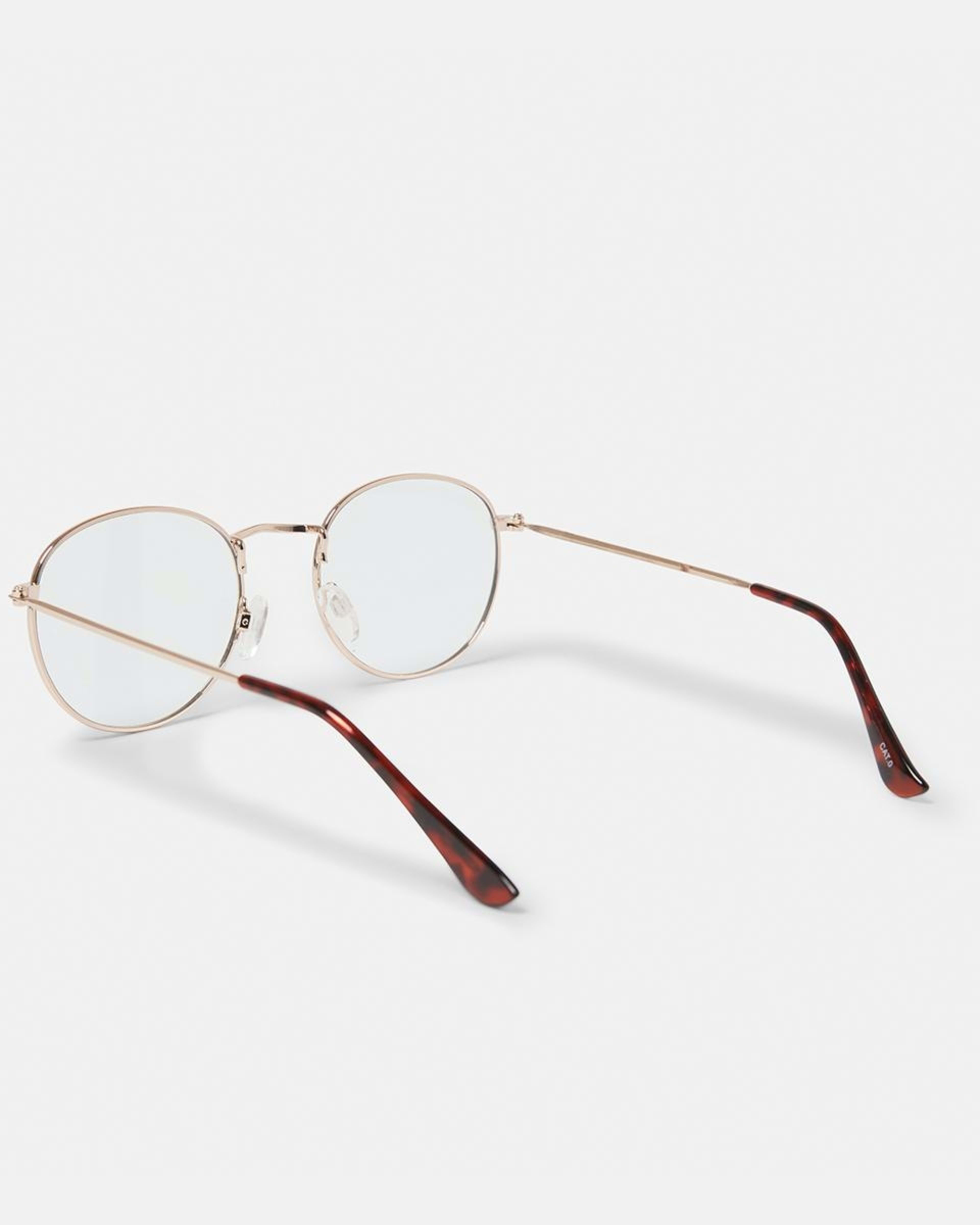 3 Classic Round Blue Light Glasses Gold, 3 of 6