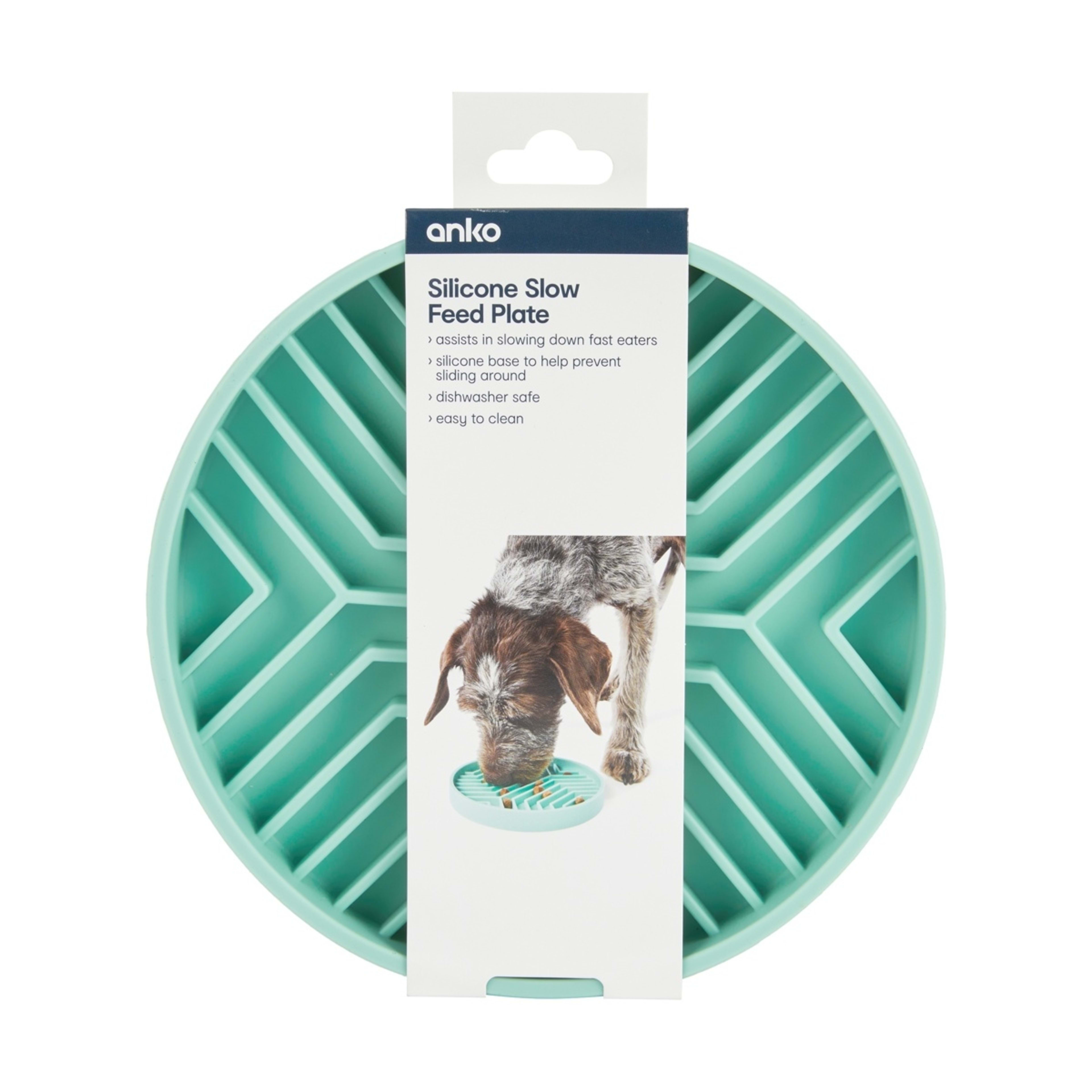 7 Pet Silicone Slow Feed Plate - Teal, 7 of 7