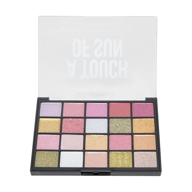 OXX Cosmetics 20 Shades Glitter Eye Cream Palette A Touch Of Sun Kmart