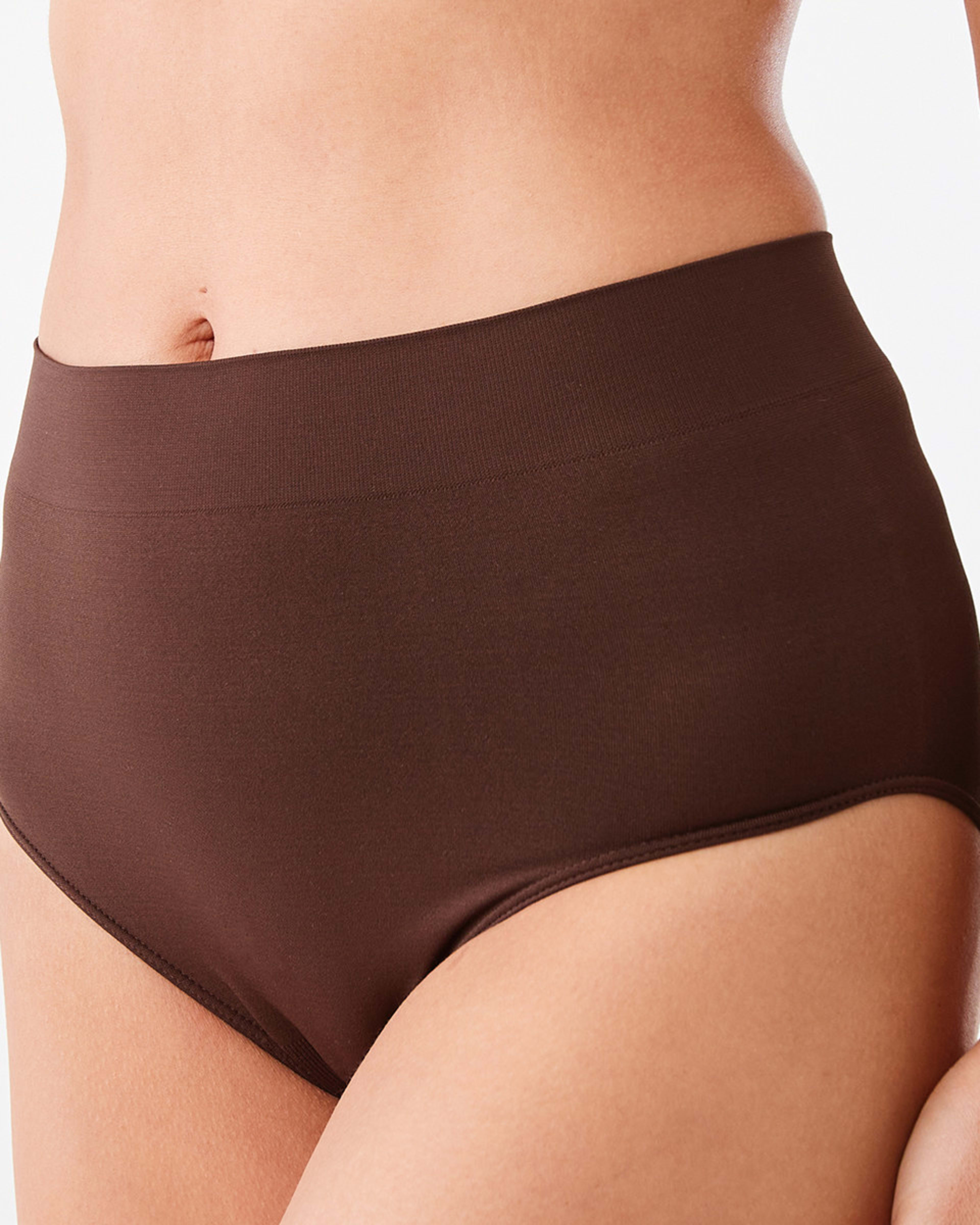 6 3 Pack Ultra Smooth Seamfree Full Briefs LILLY PINK, HYDRANGEA, CHOCOLATE FUDGE, 6 of 8