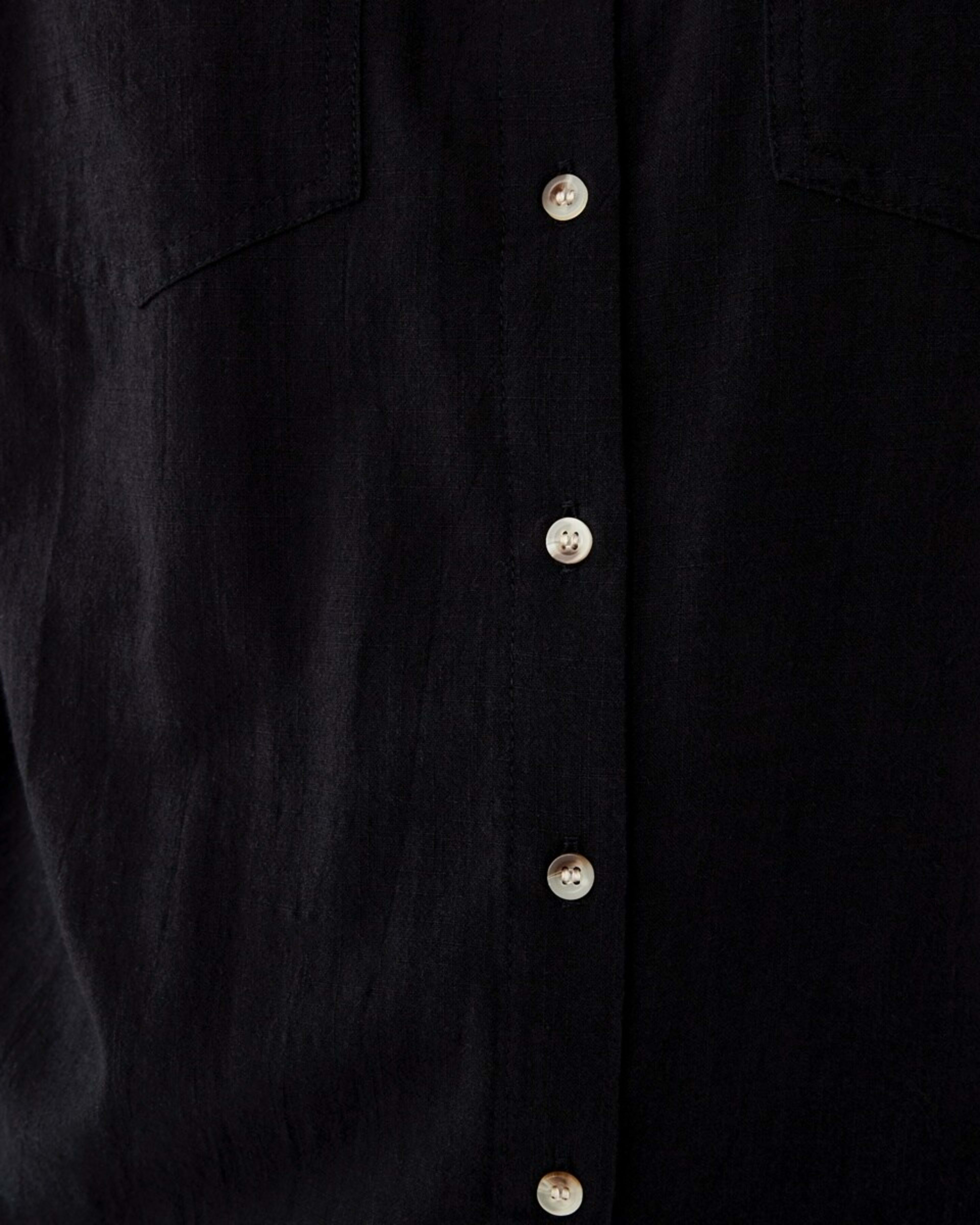 7 Long Sleeve Casual Shirt Black, 7 of 8