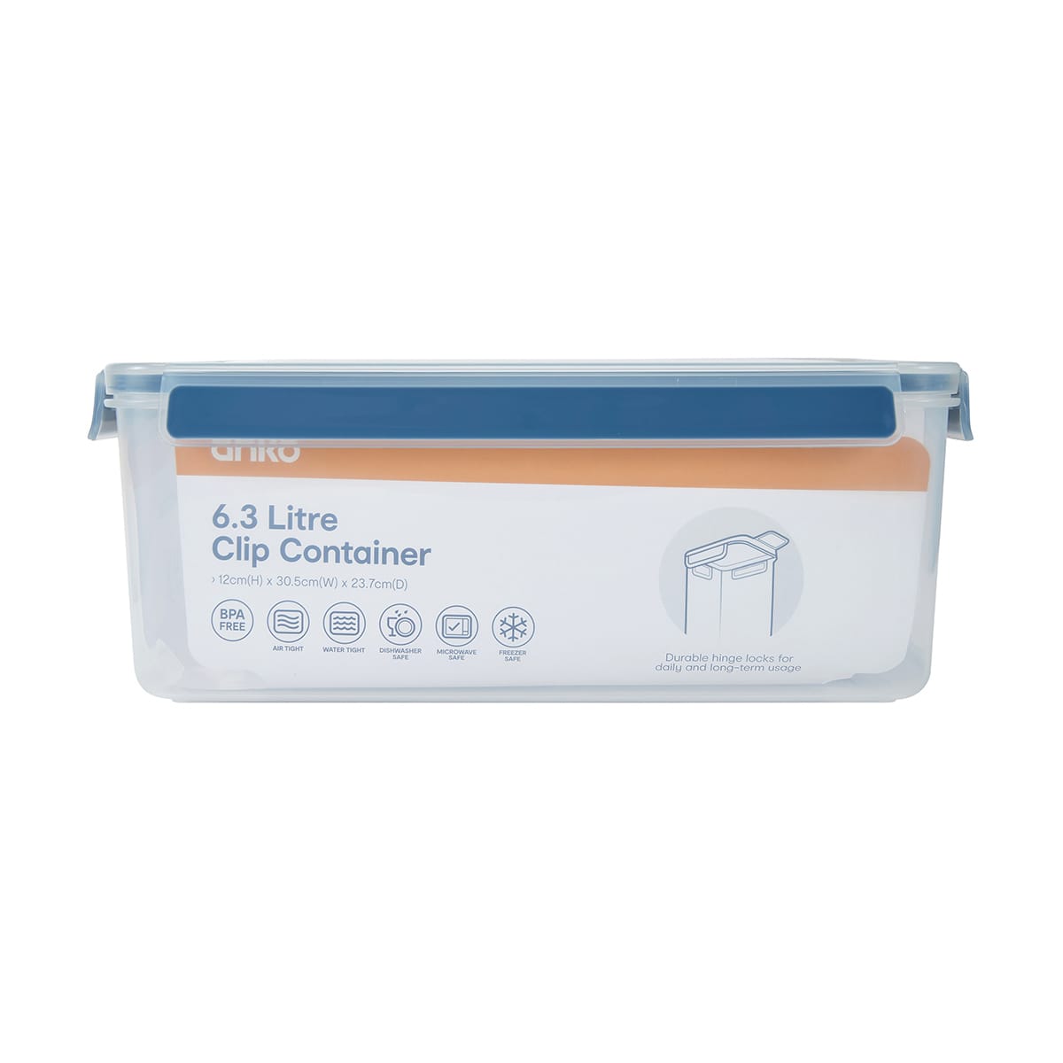 6.3L Clip Container Kmart