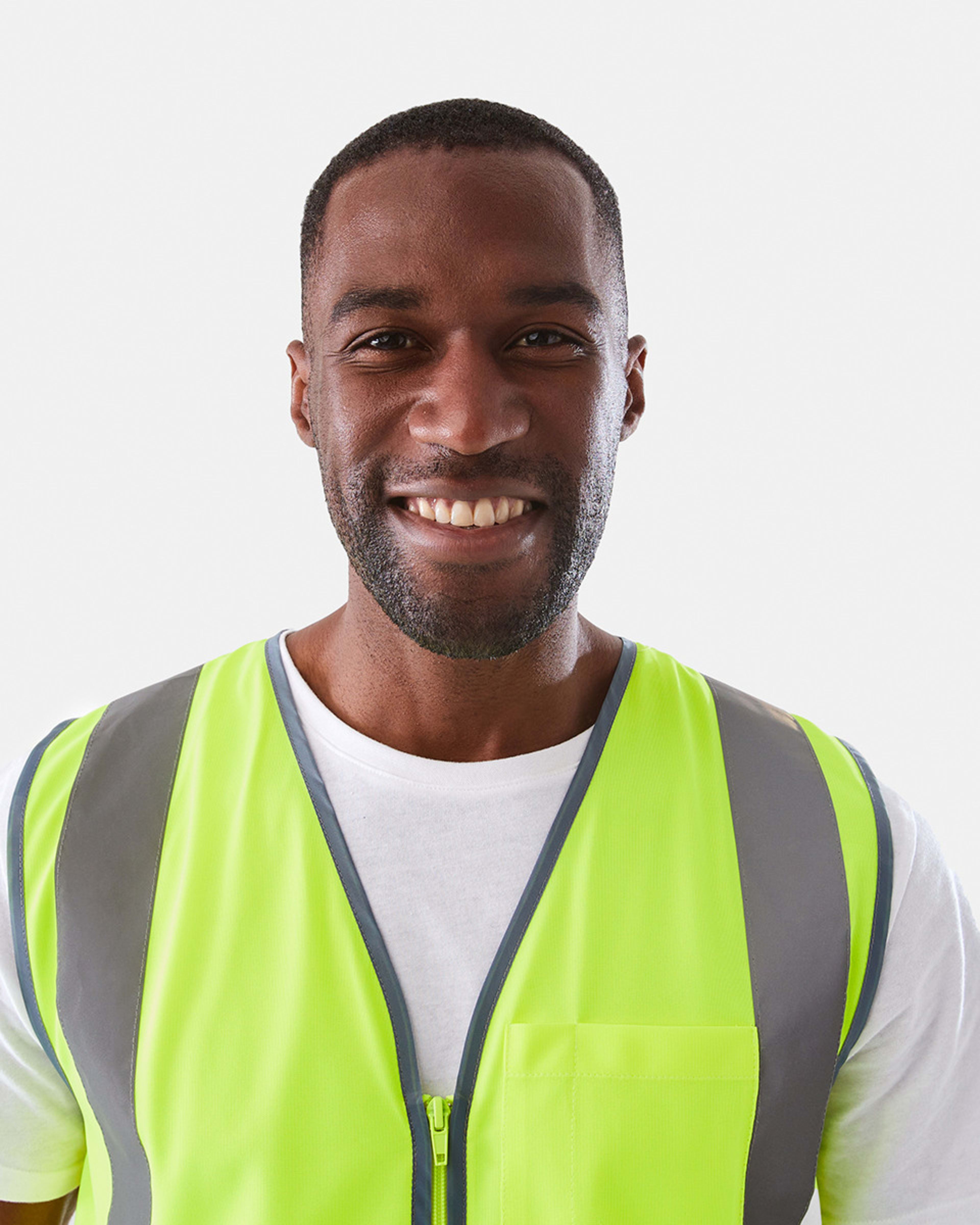8 Workwear Hi-Visibility Vest FLURO YELLOW, 8 of 10