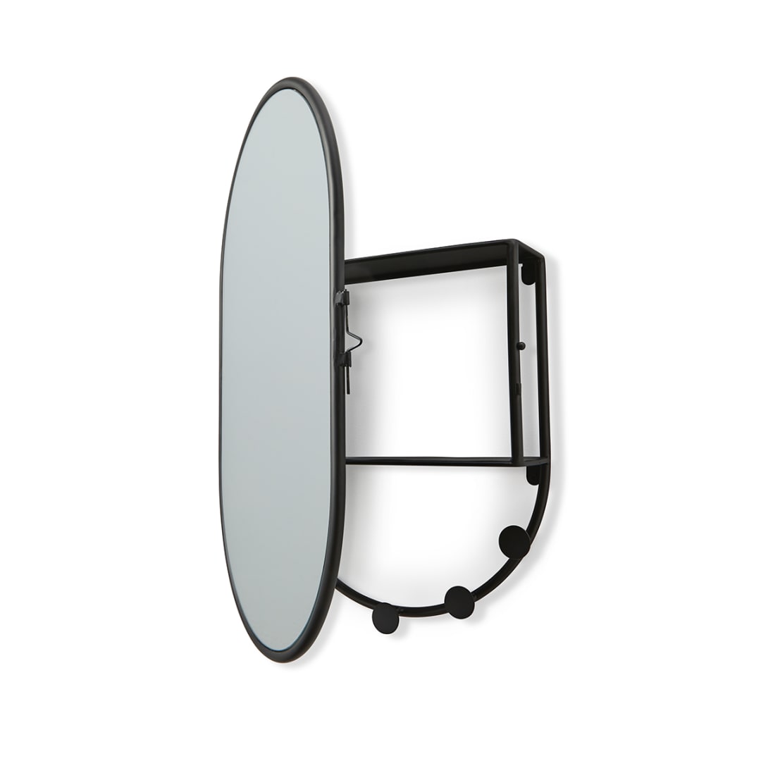 Hallway Mirror with Shelf and Hooks Kmart