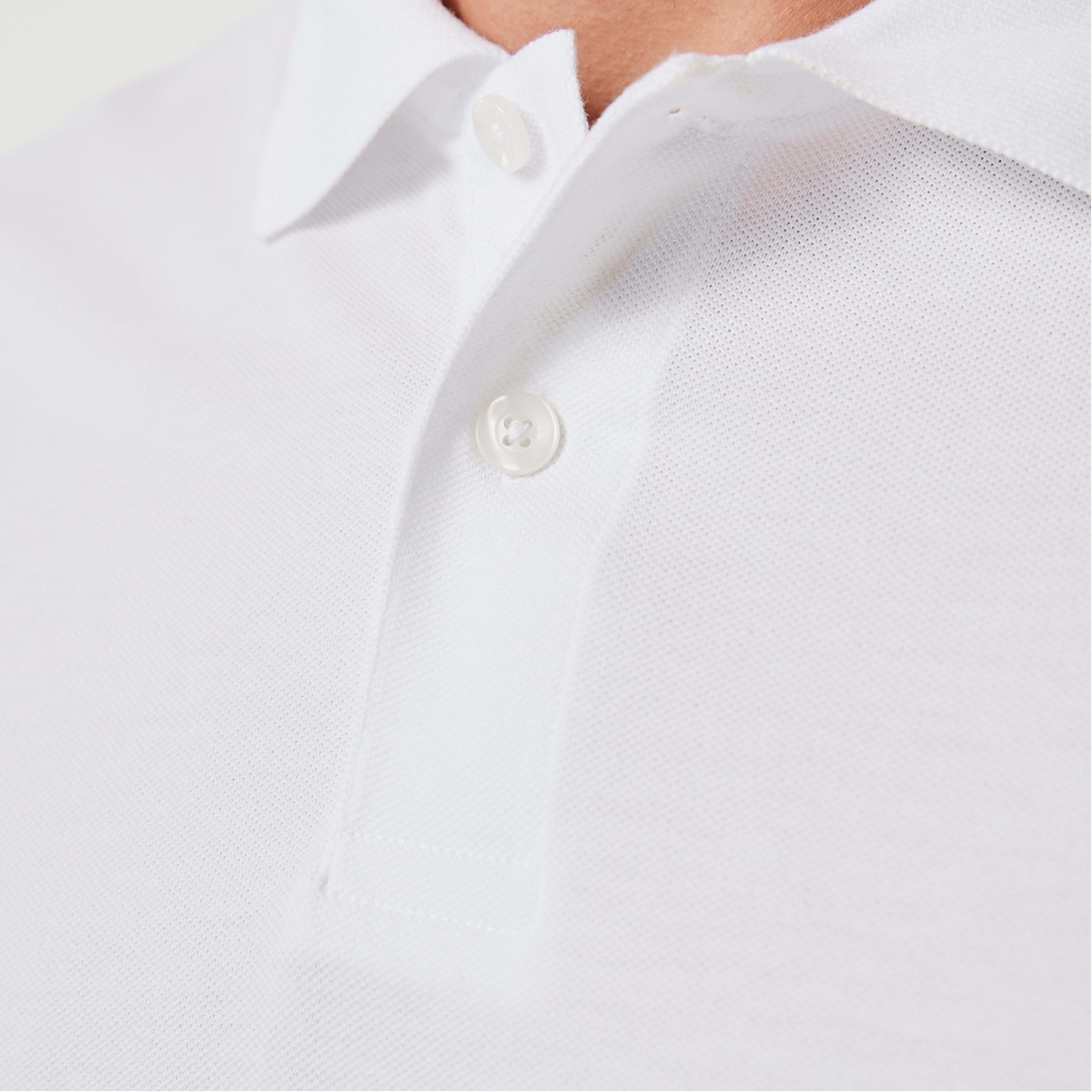 6 Basic Pique Polo White, 6 of 8