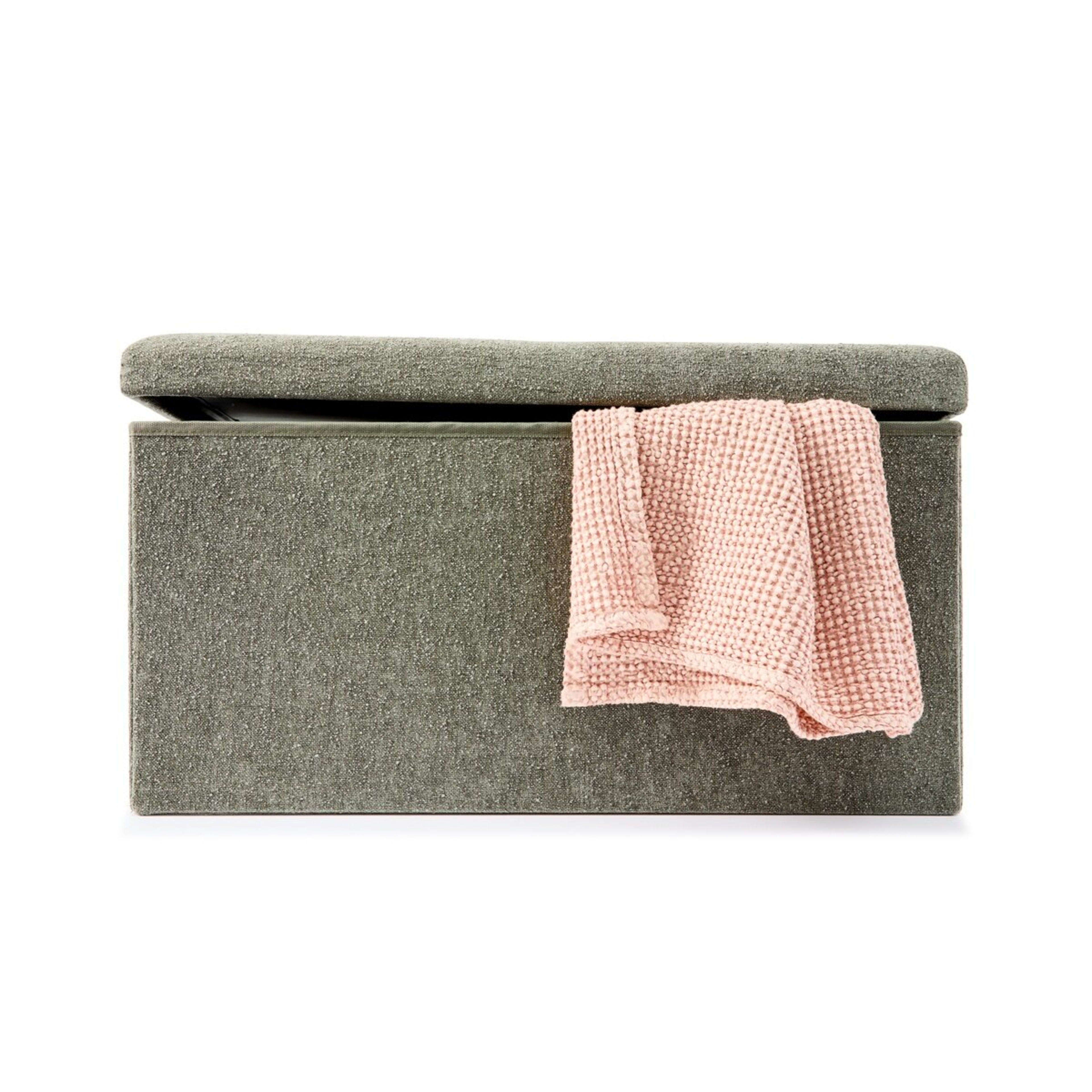 3 Ottoman Storage Bench - Green, 3 of 9