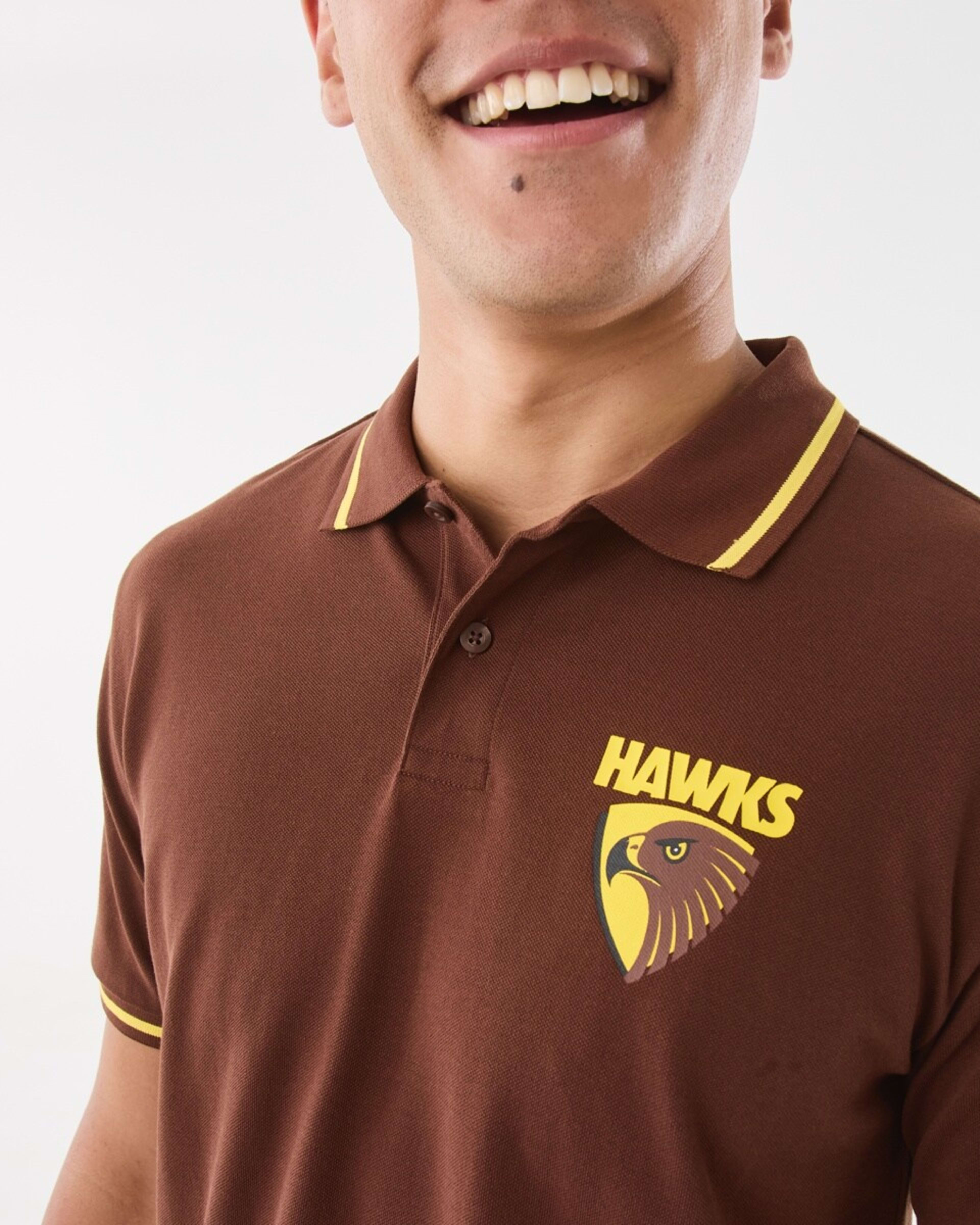 4 Official AFL Adult Polo Shirt Hawthorn, 4 of 6