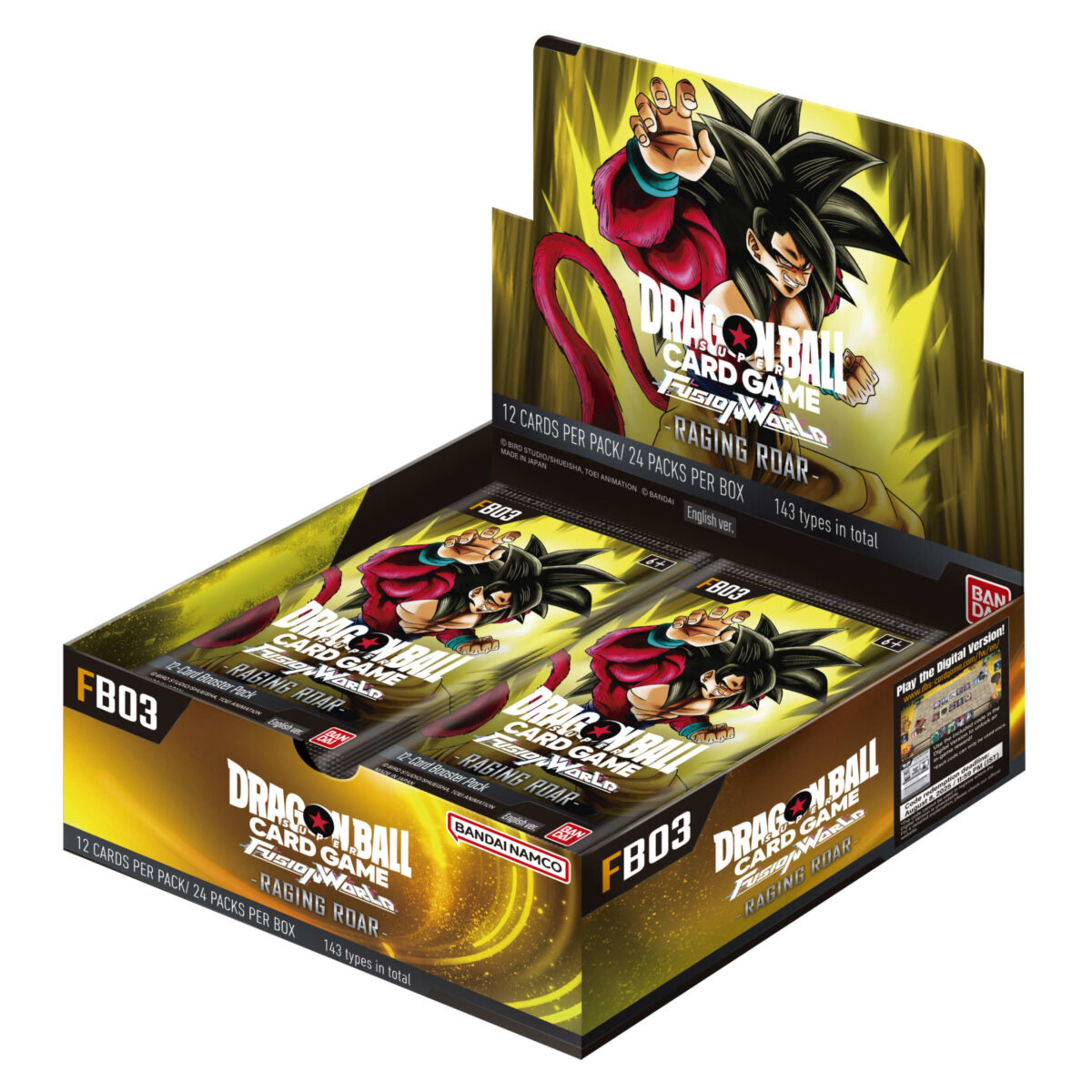 1 Dragon Ball Super Card Game Fusion World Raging Roar Booster Display FB03