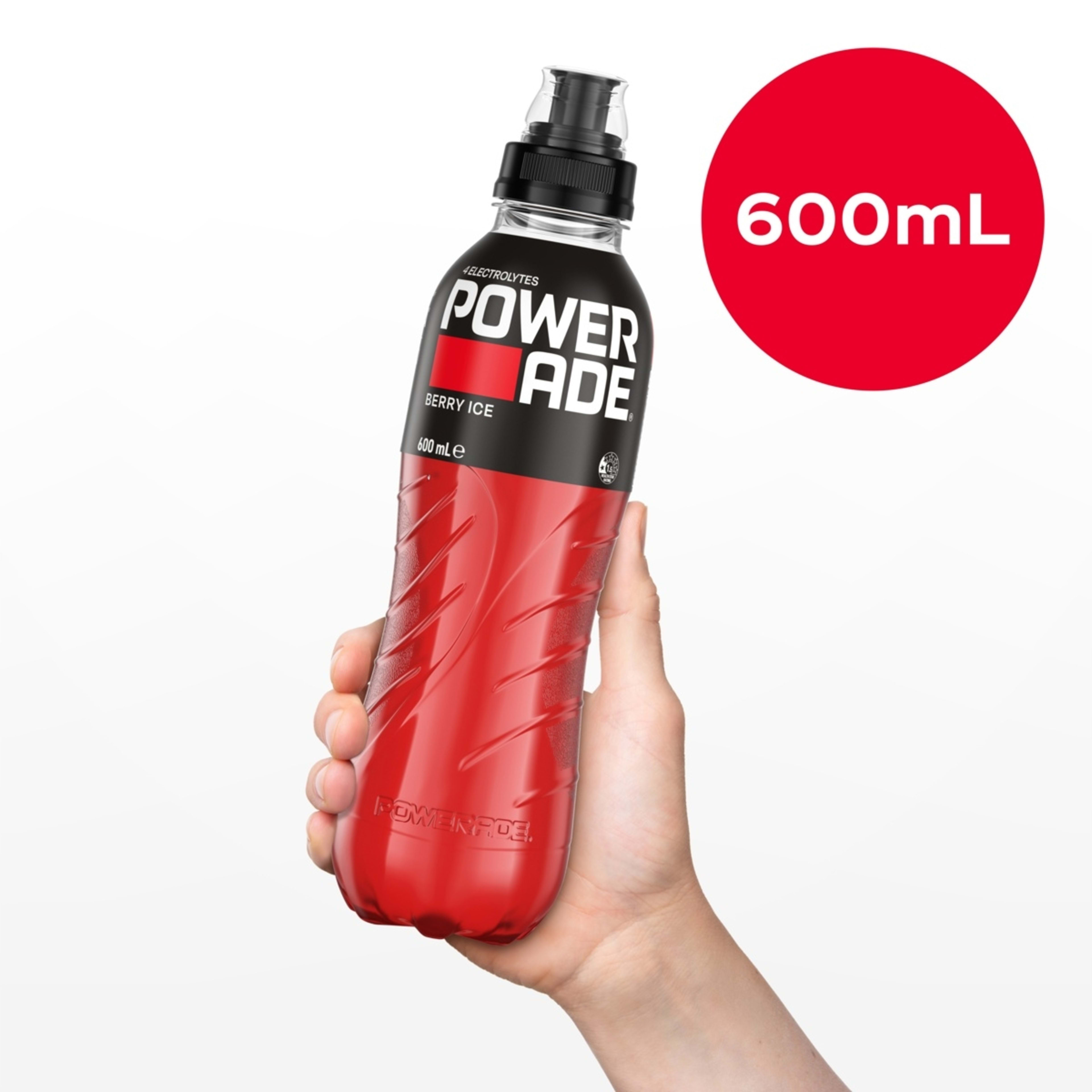 3 Powerade ION4 Isotonic Berry Ice Sports Drink 600ml, 3 of 4