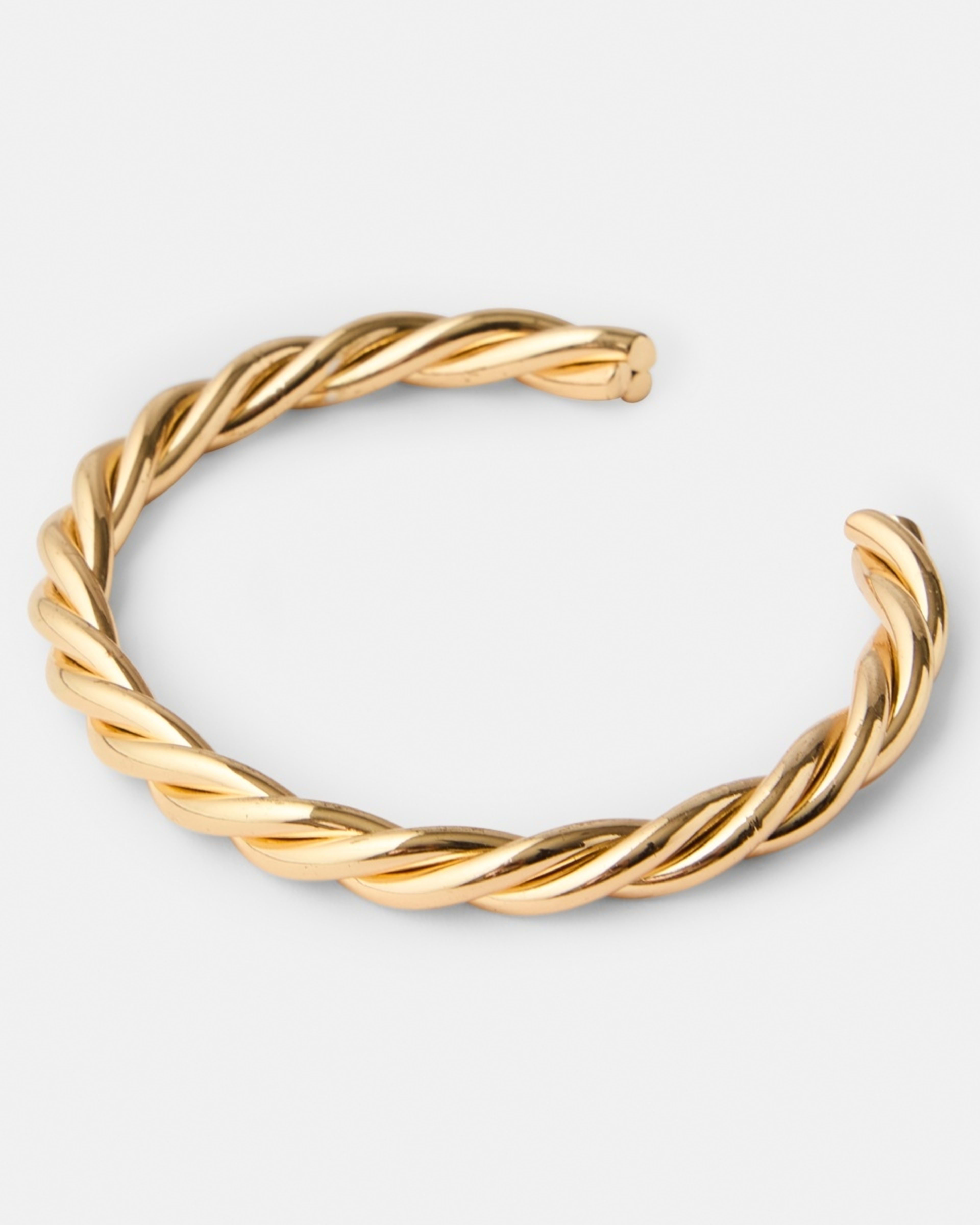 2 Twist Cuff Bracelet - Gold Tone Gold, 2 of 4