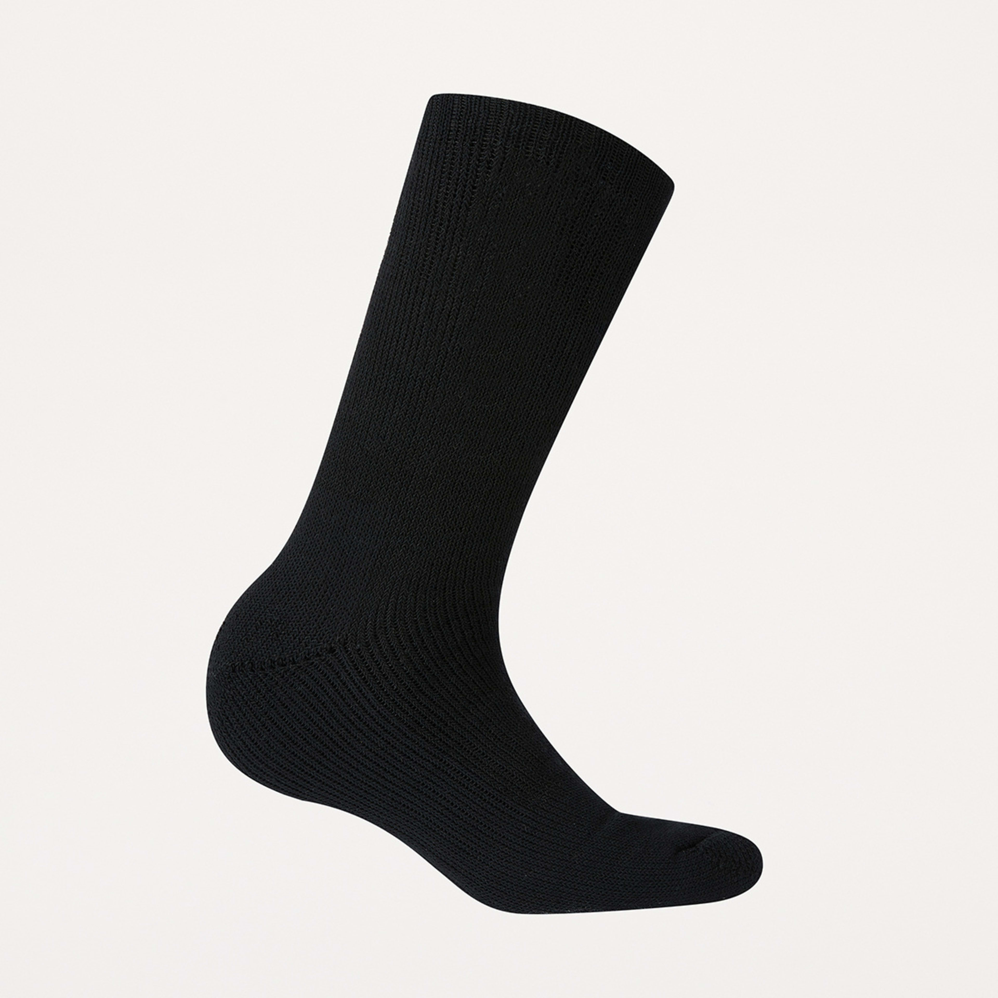 2 Outdoor Wool Crew Socks Black, 2 of 3