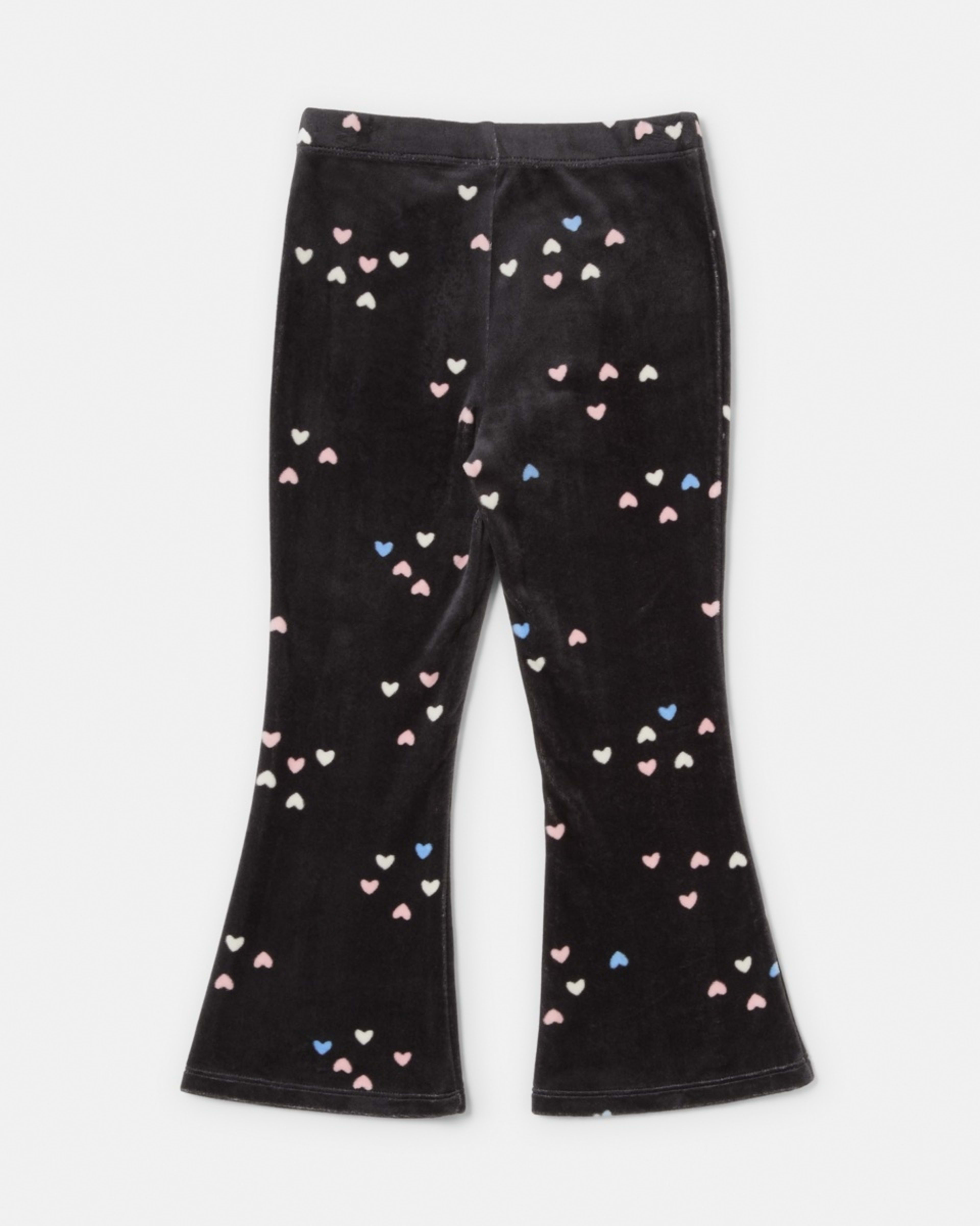 7 Velour Flare Leggings Hearts, 7 of 7