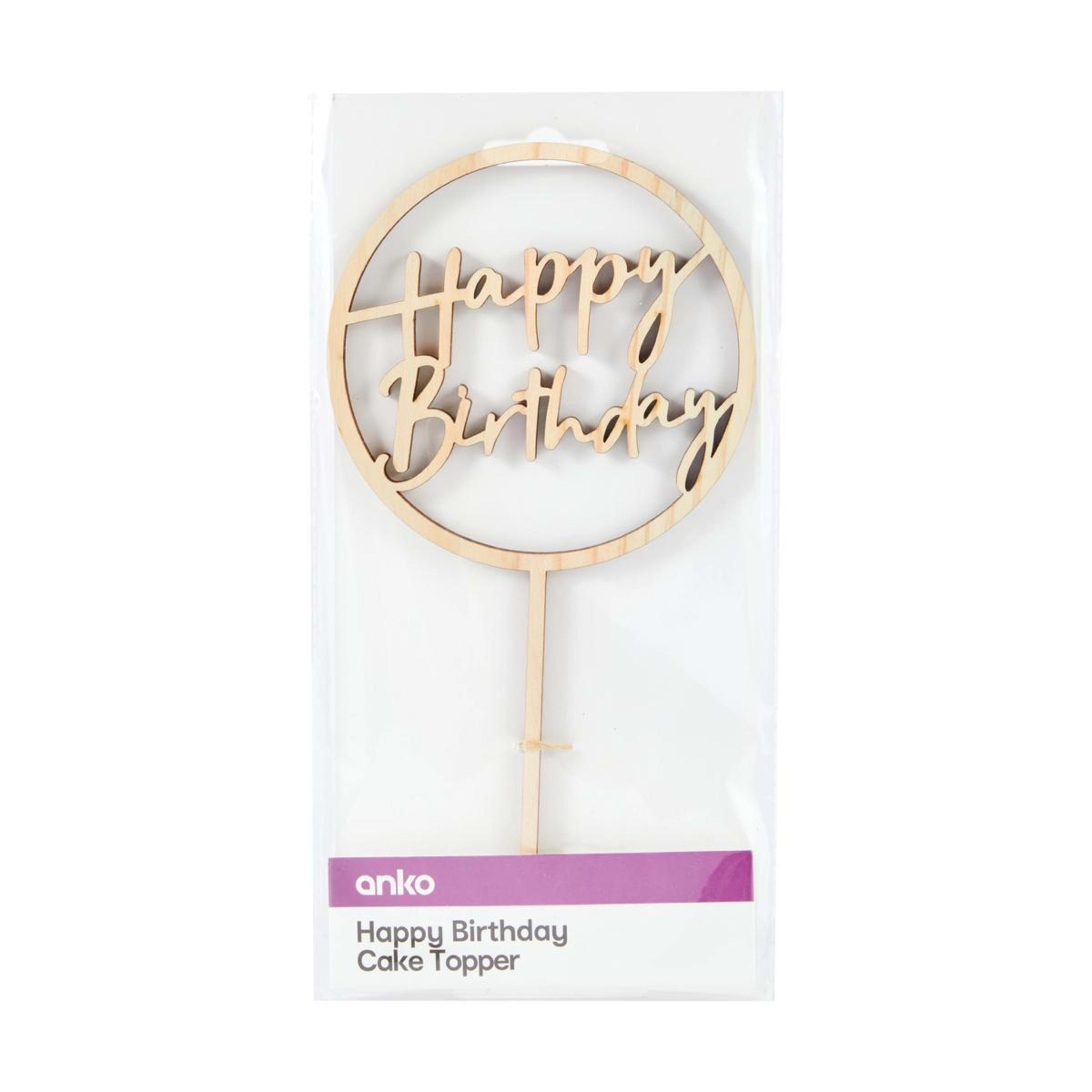 3 Happy Birthday Cake Topper, 3 of 6