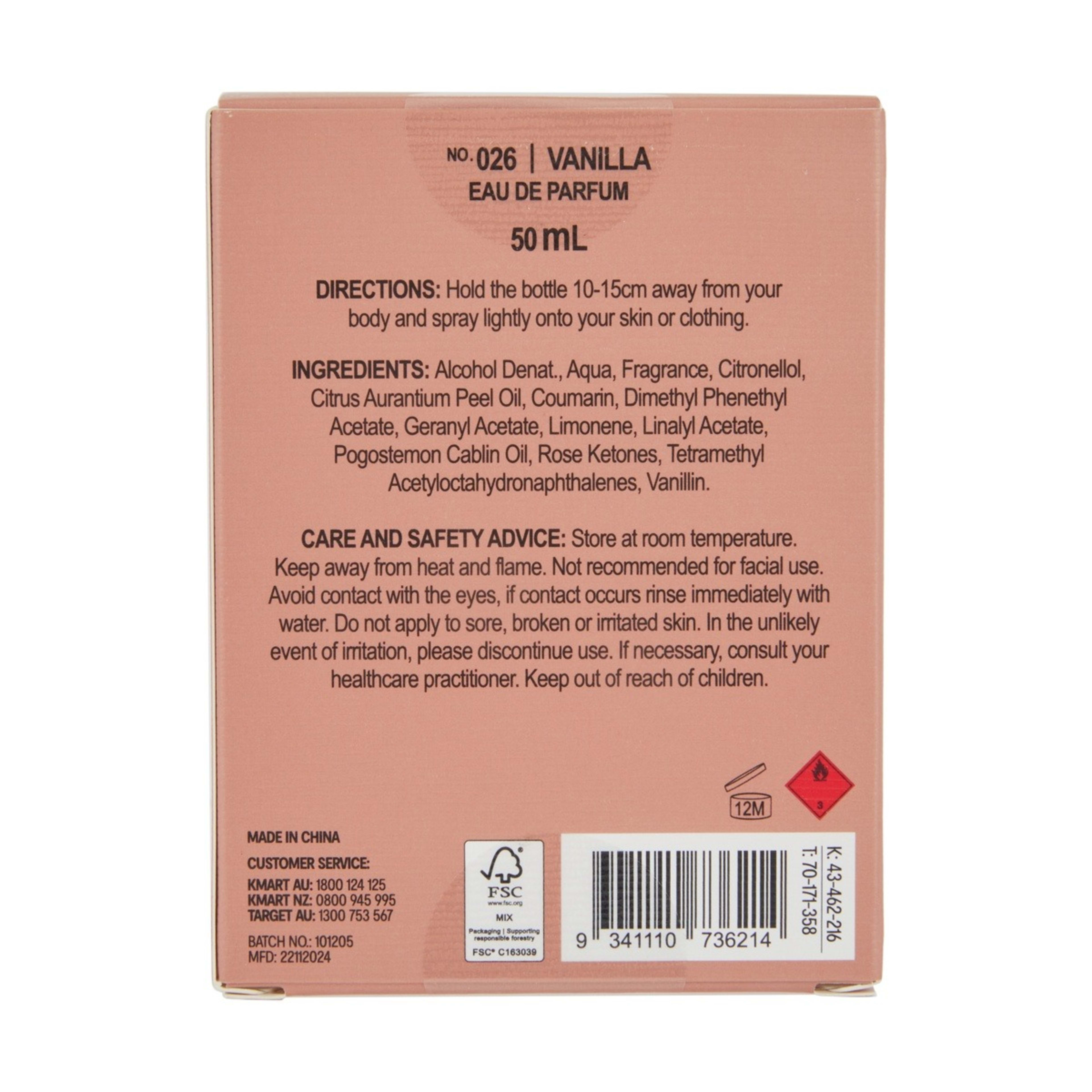 6 OXX Fragrance No. 026 Vanilla Eau De Parfum 50ml - Jasmine, Vanilla and Musk, 6 of 7