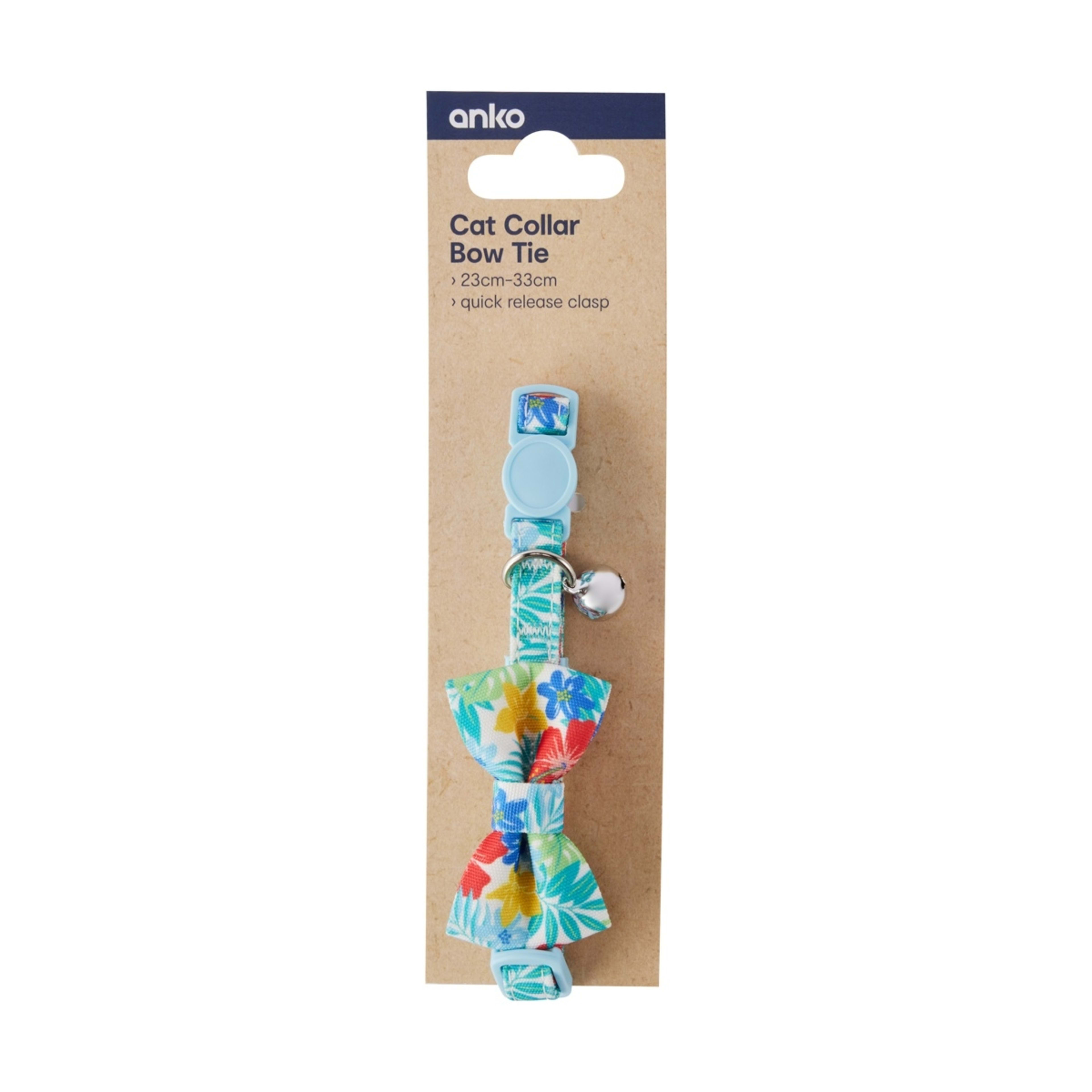 6 Cat Collar - Bow Tie, Tropical Print, 6 of 6