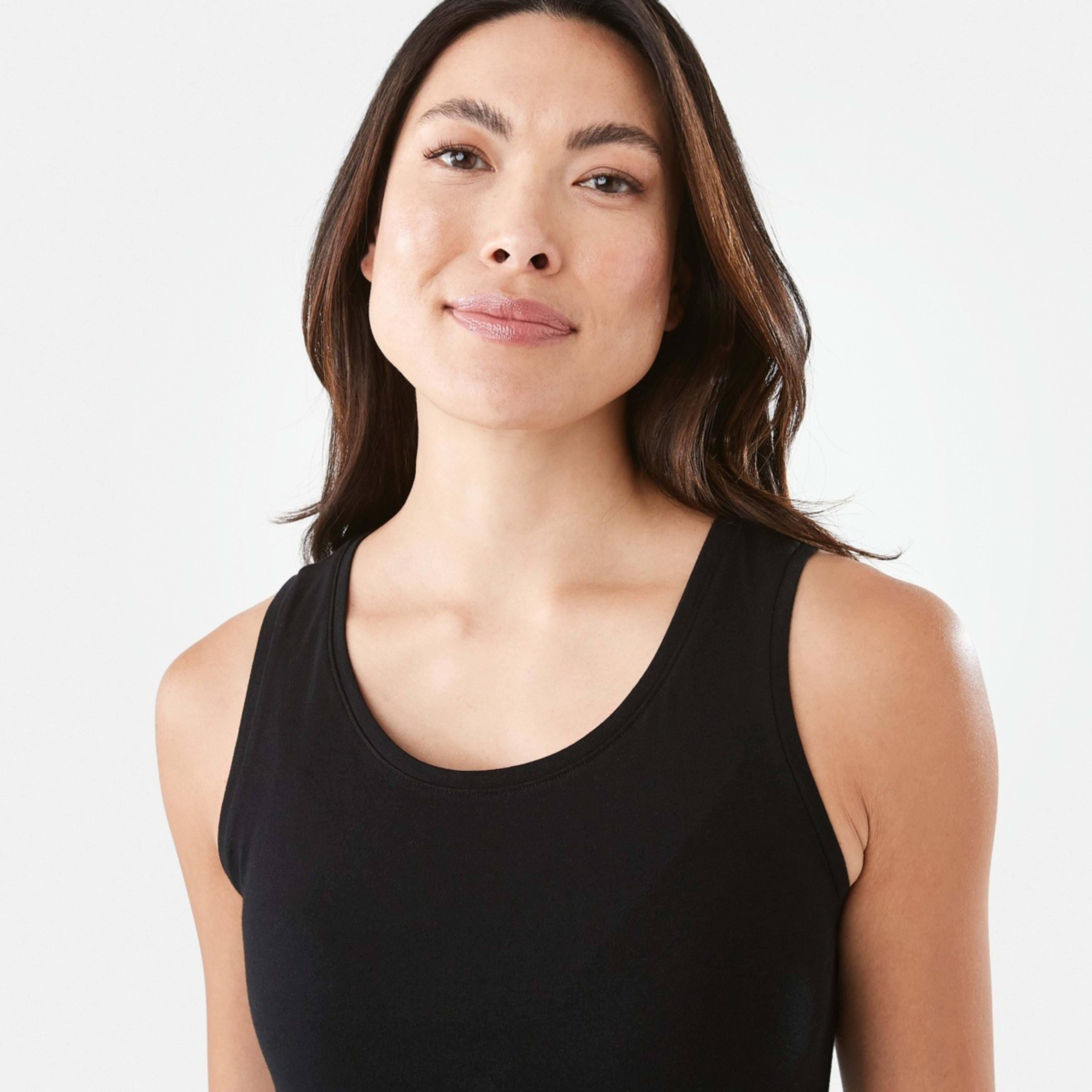 5 Sleeveless Stretch Tank Black, 5 of 6