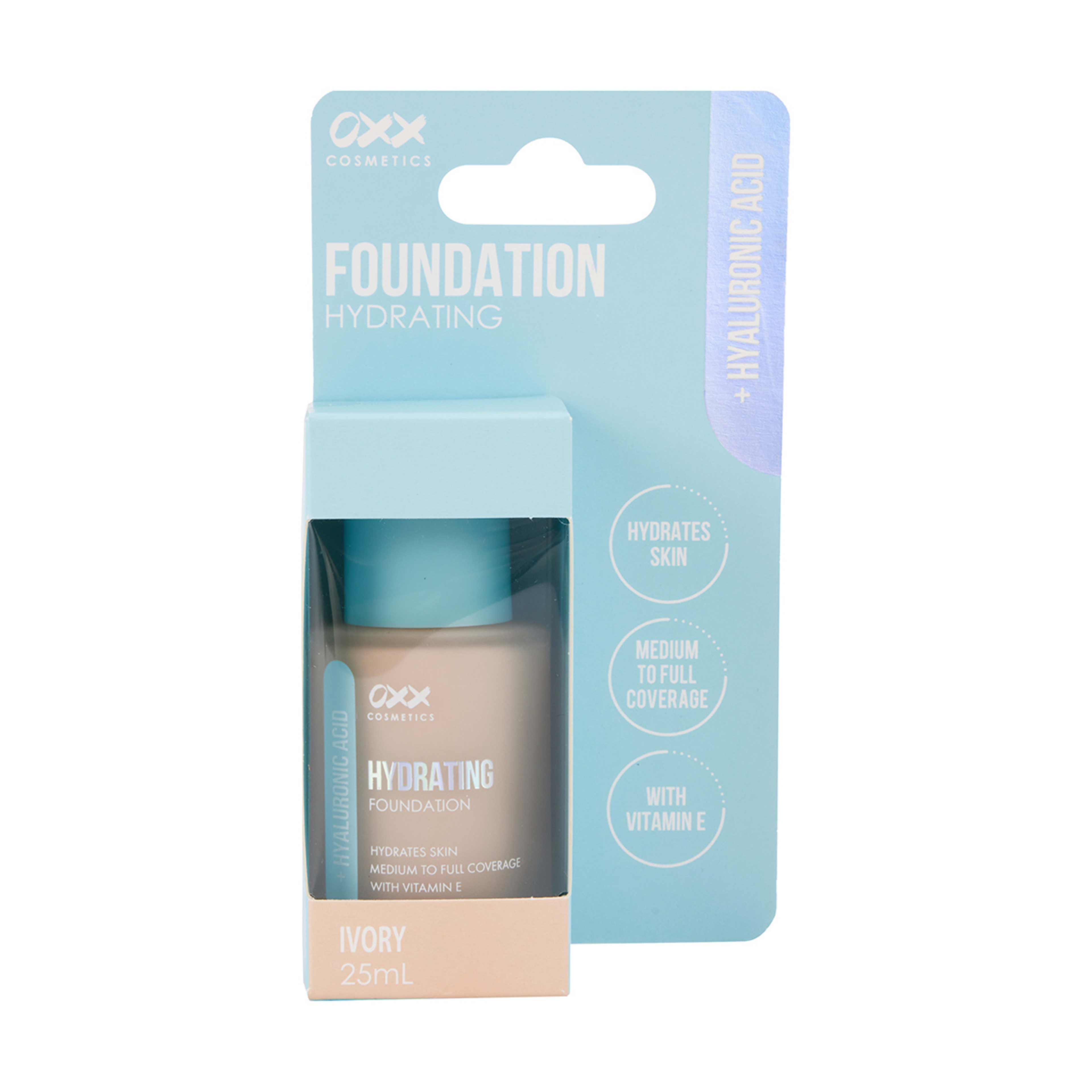 1 OXX Cosmetics Hyaluronic Acid Hydrating Foundation - Ivory