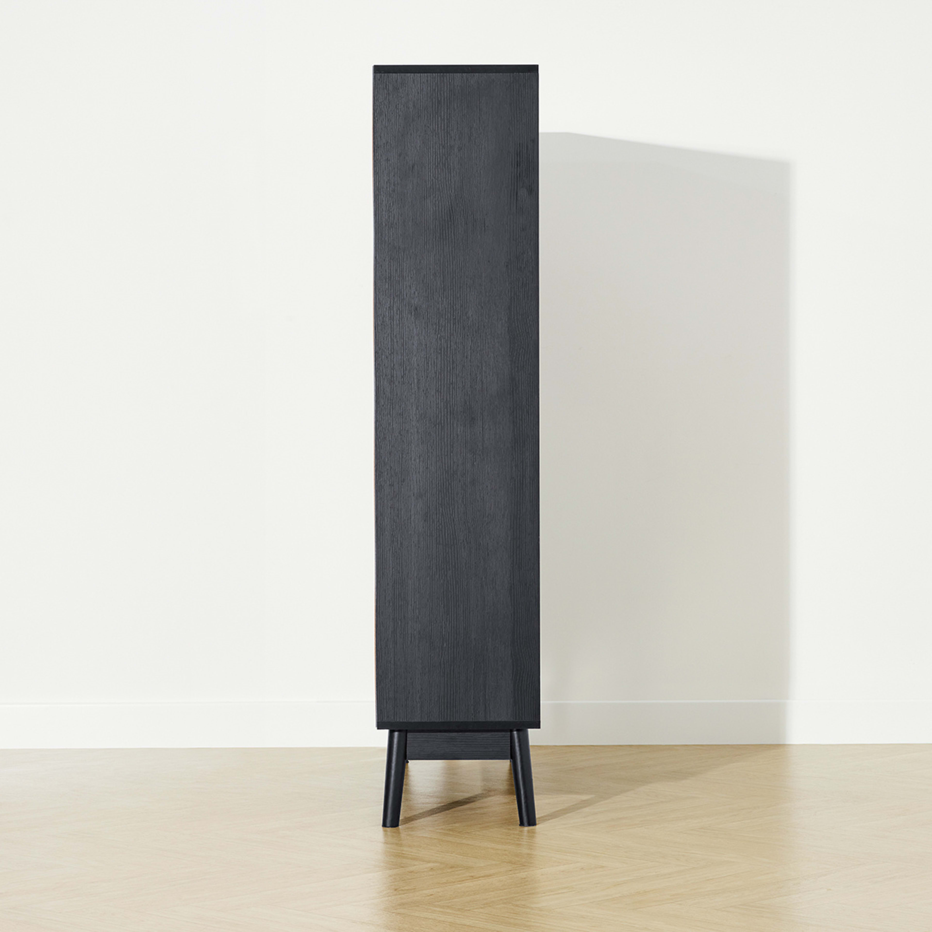 Thorne Bookshelf Black Kmart