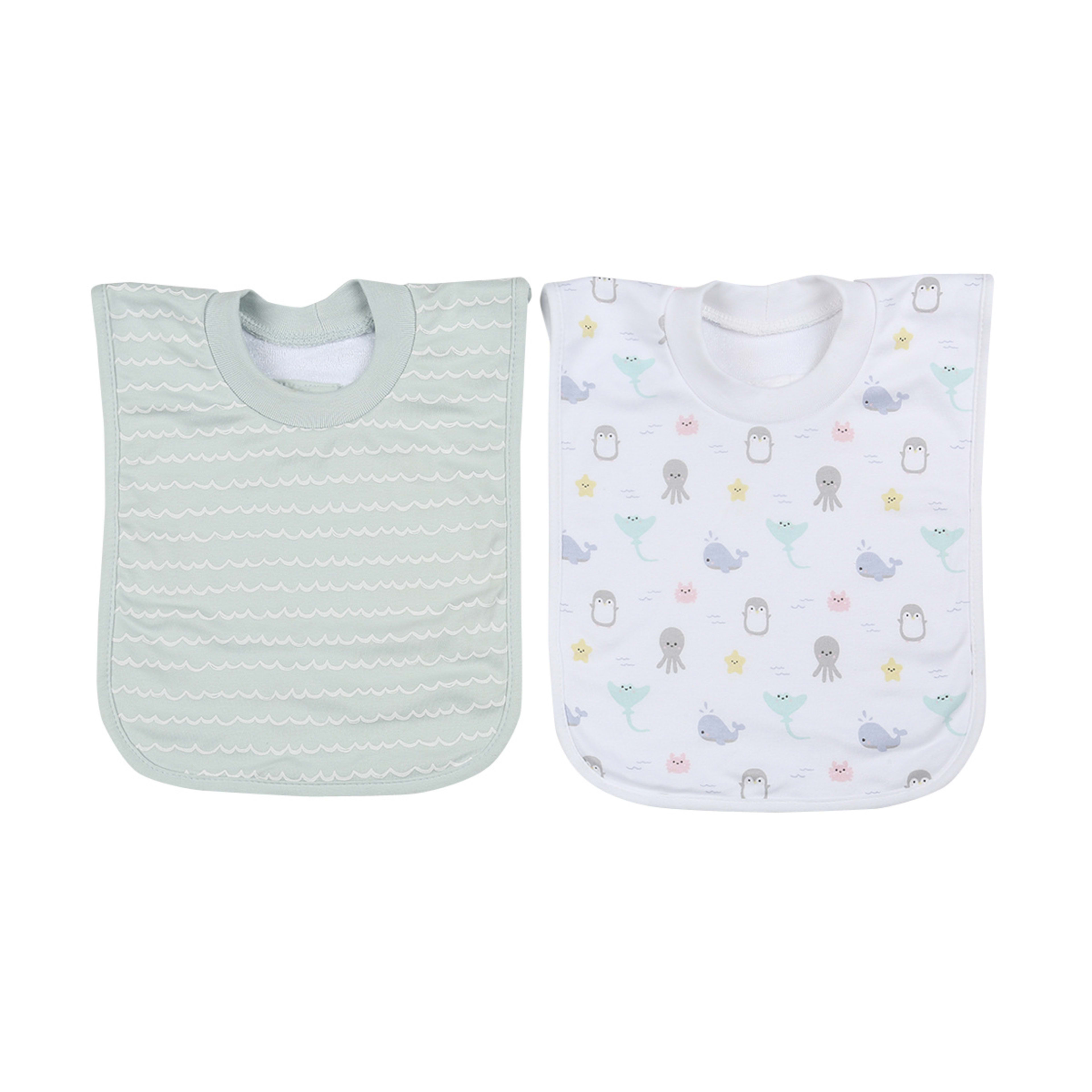 1 2 Pack Popover Bibs - Ocean, 1 of 5