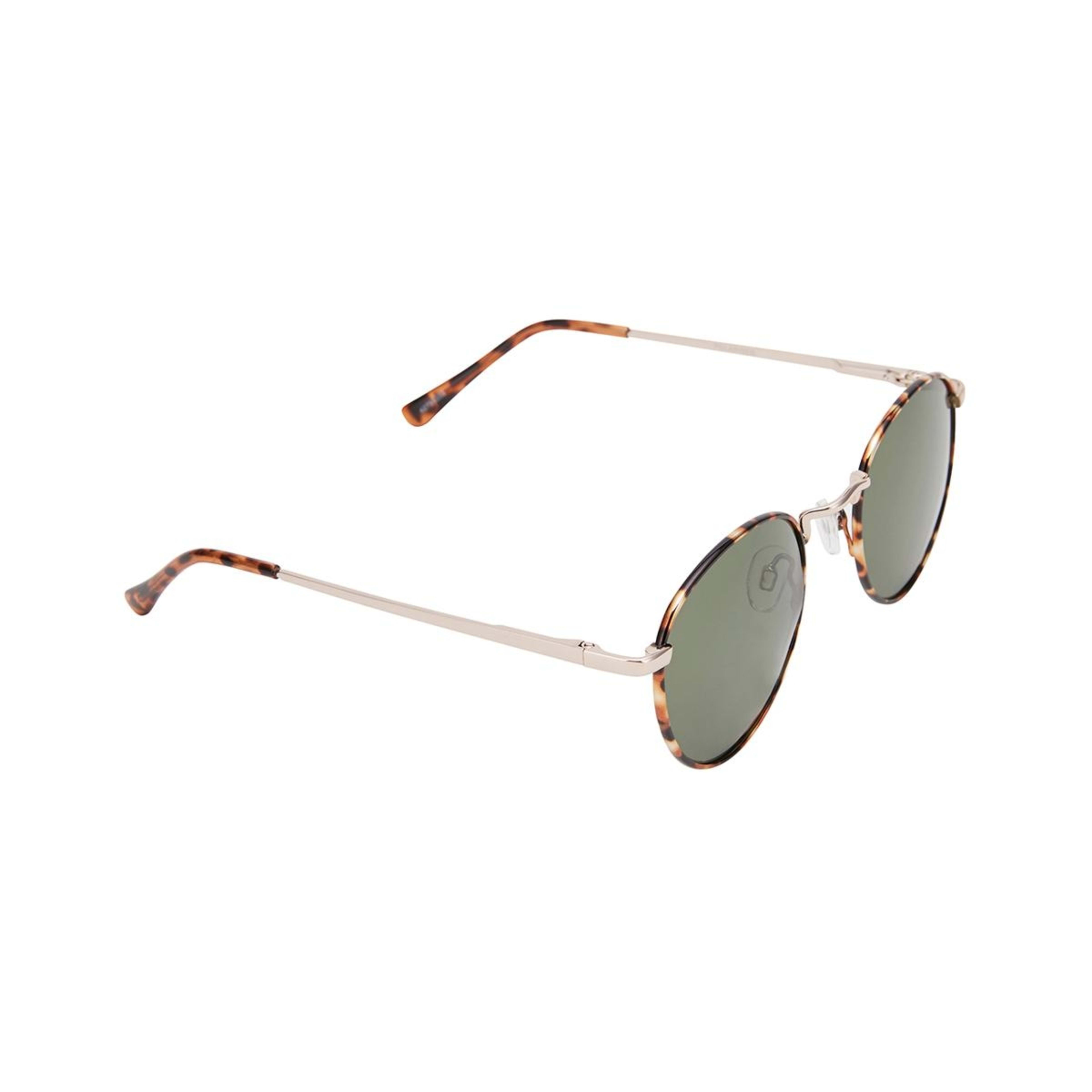 1 Round Frame Elevated Sunglasses Brown Tort, 1 of 3