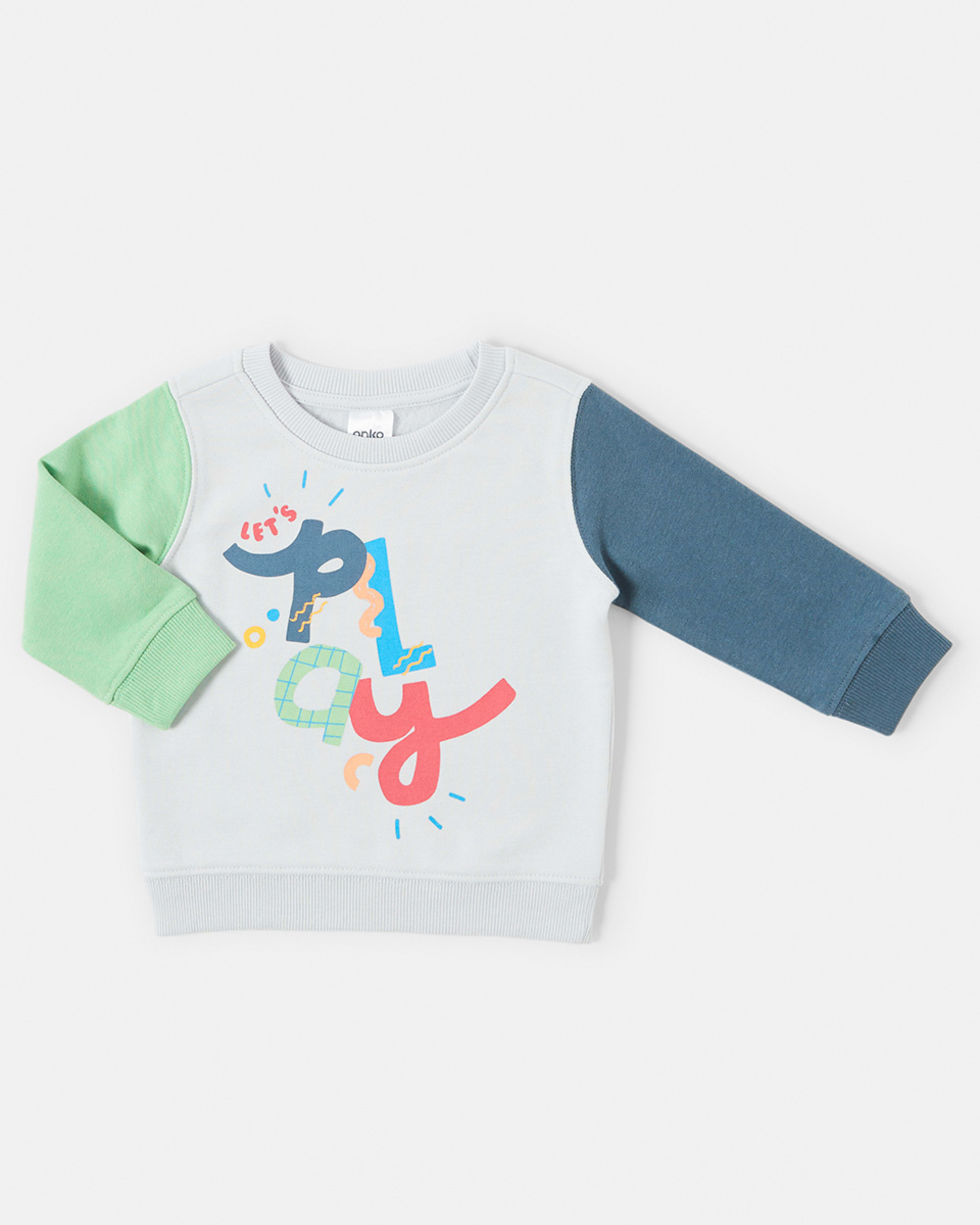 Printed Crew Neck Sweatshirt Kmart