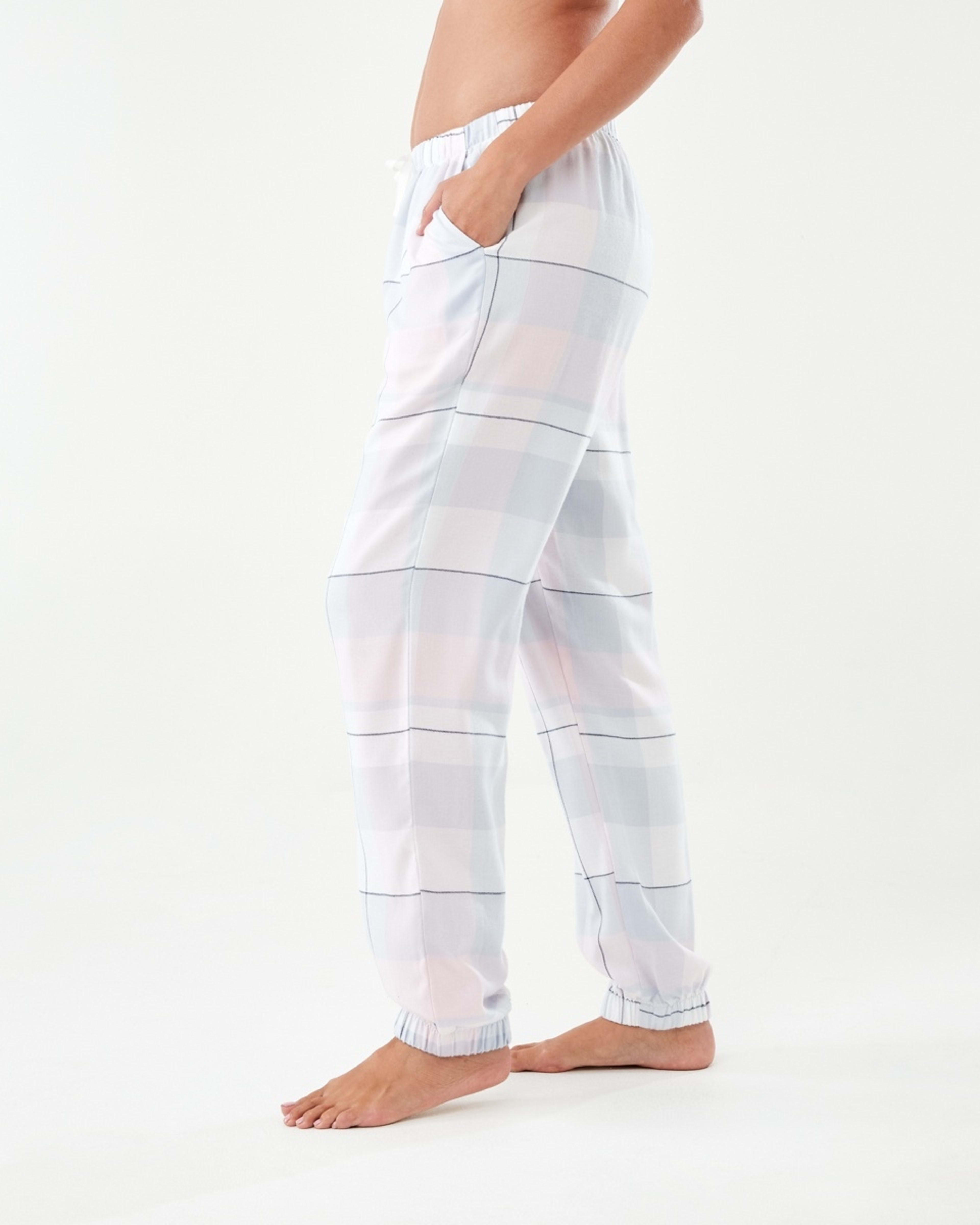 2 Cuffed Flannel Pants Soft Chk B, 2 of 5