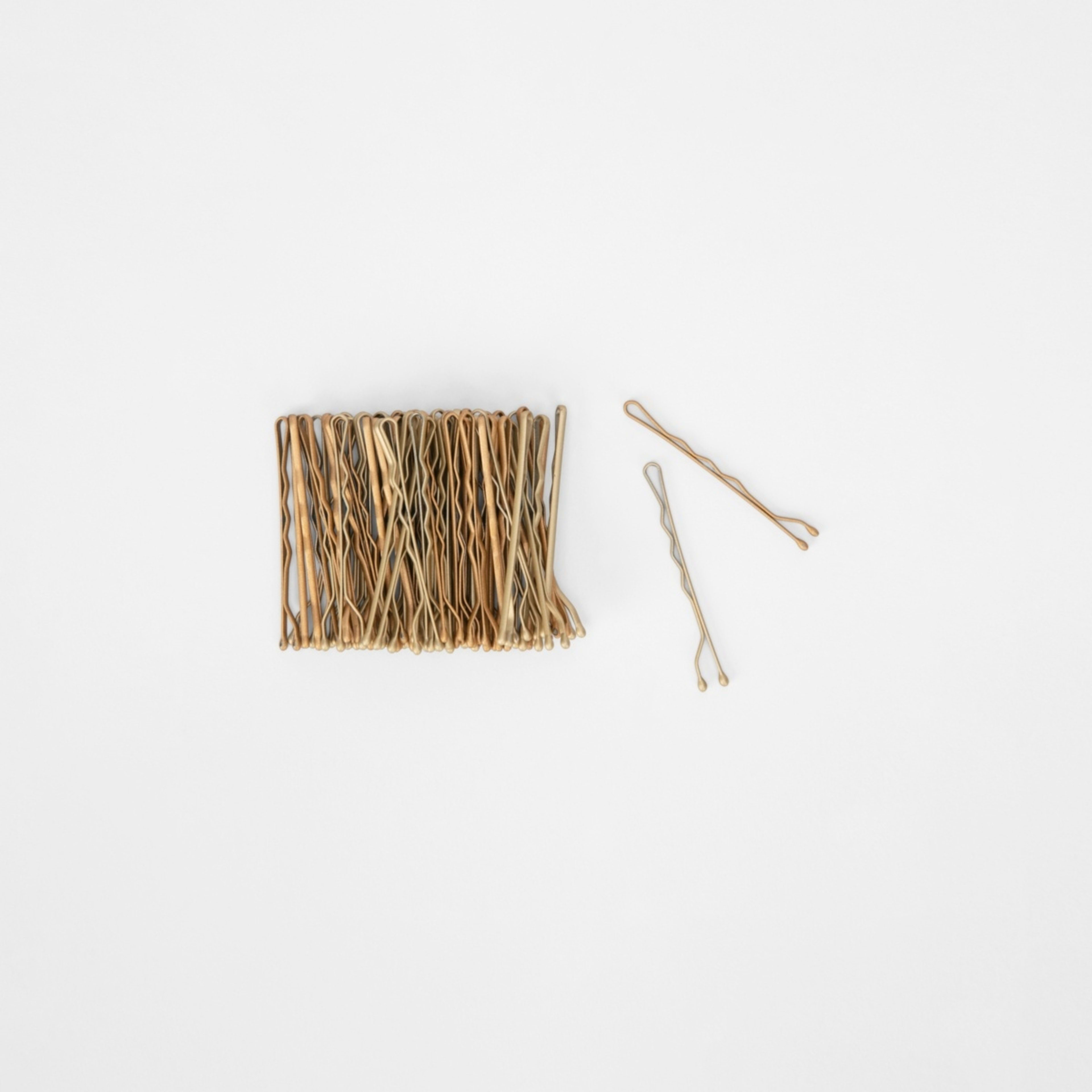 1 60 Pack OXX Haircare Metallic Soft Touch Bobby Pins, 1 of 4
