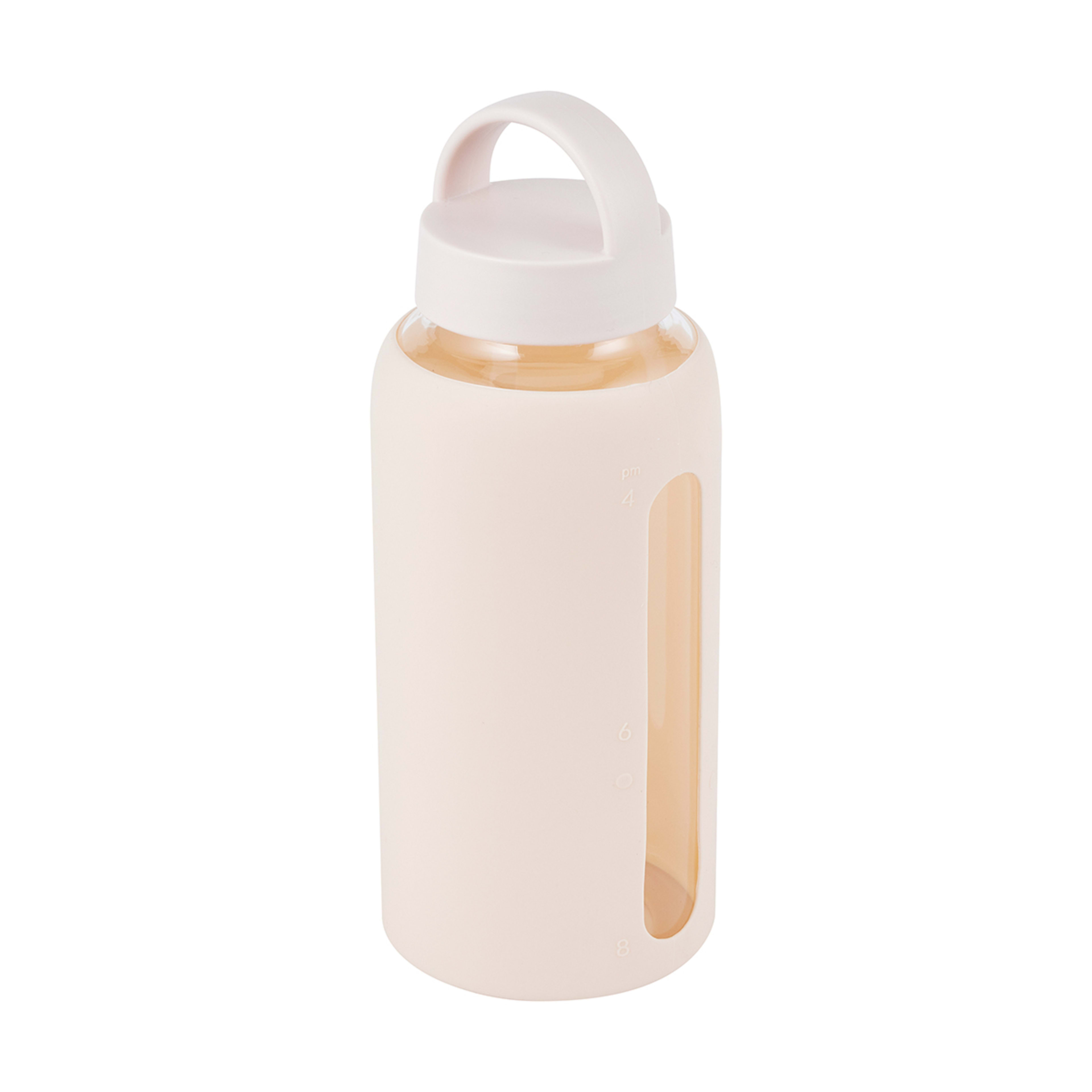 800ml Oatmeal Glass Bottle with Silicone Wrap Kmart