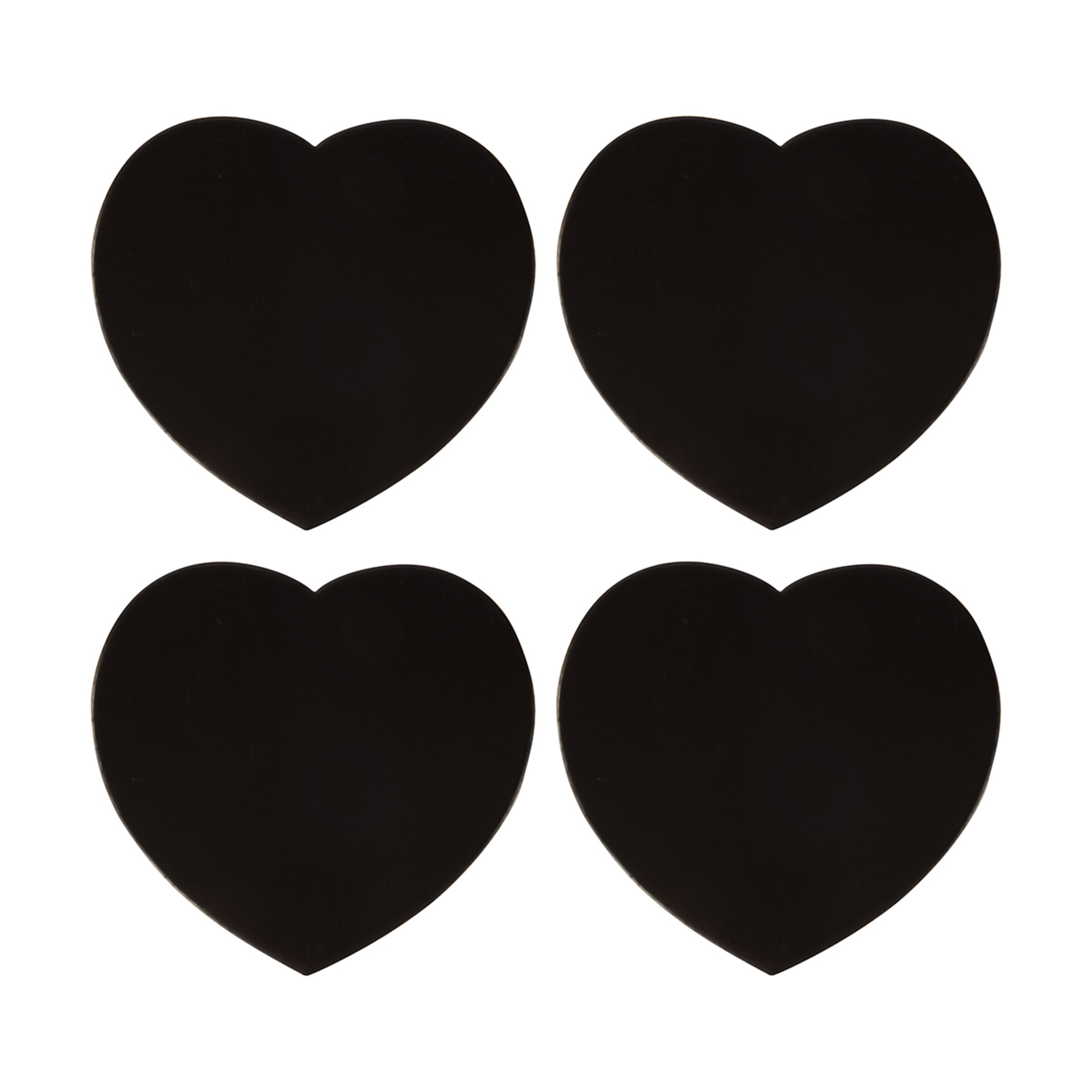 4 4 Pack Paintable Heart Canvas Fridge Magnets, 4 of 6