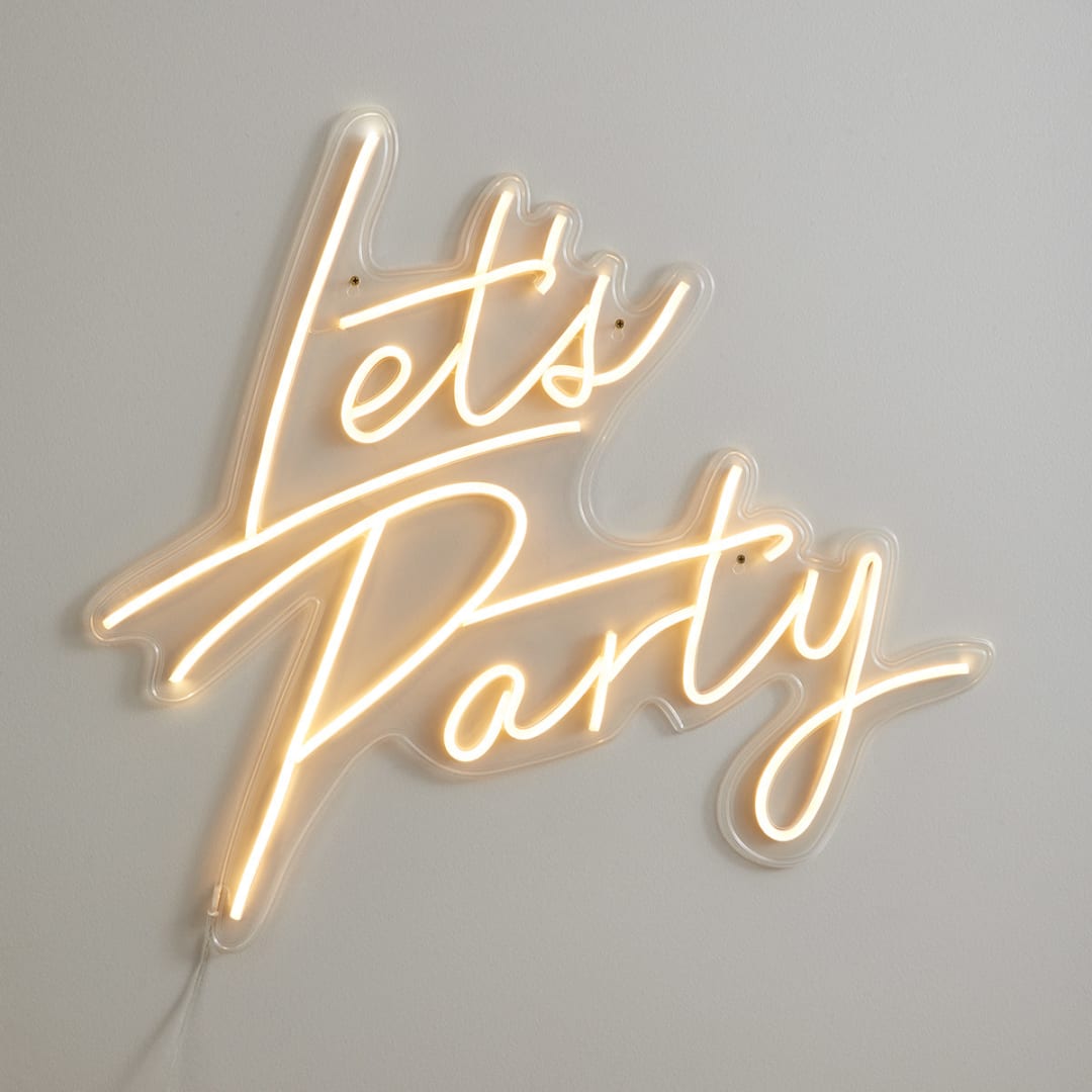 Lets Party Neon Light - Kmart