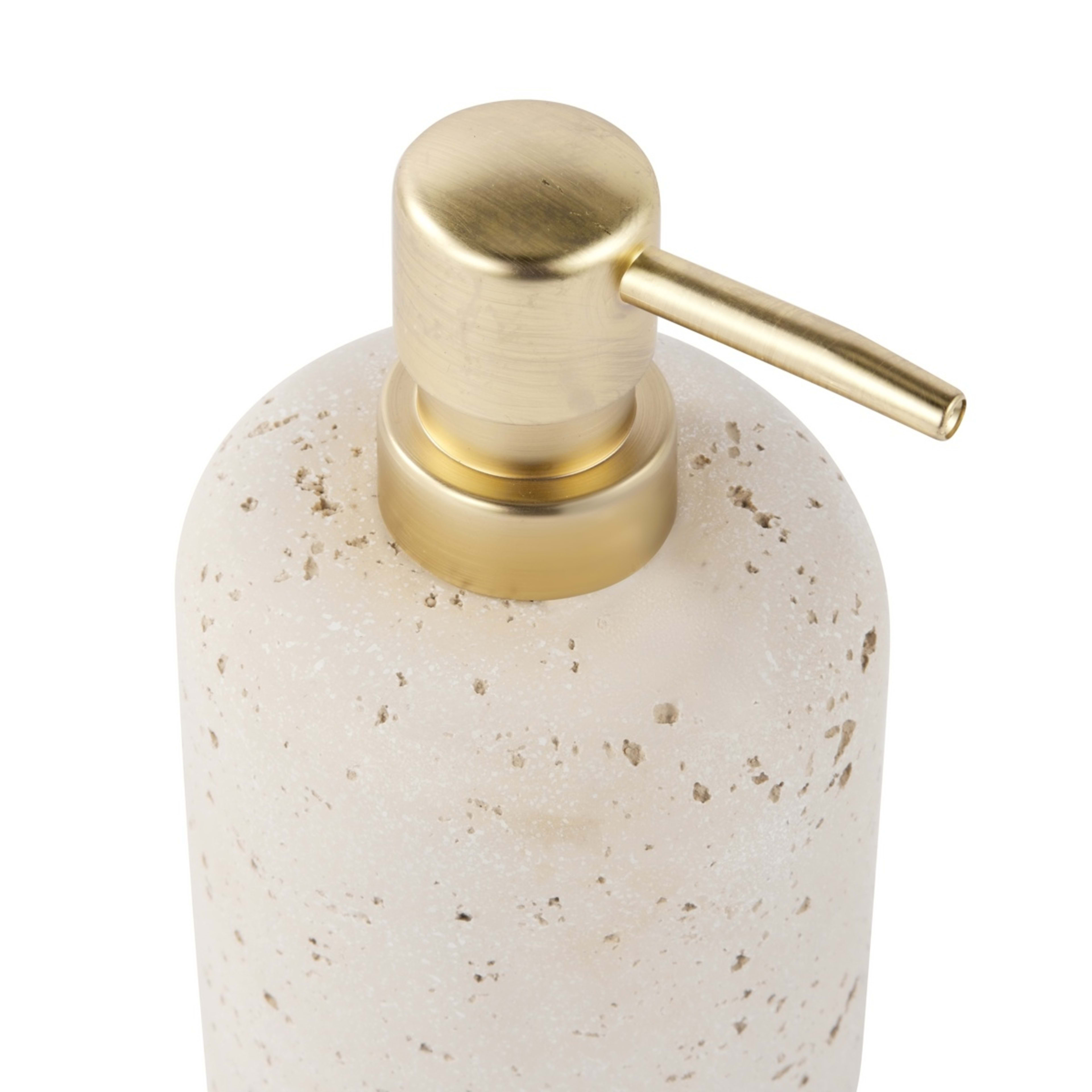 3 Travertine Look Soap Dispenser, 3 of 8