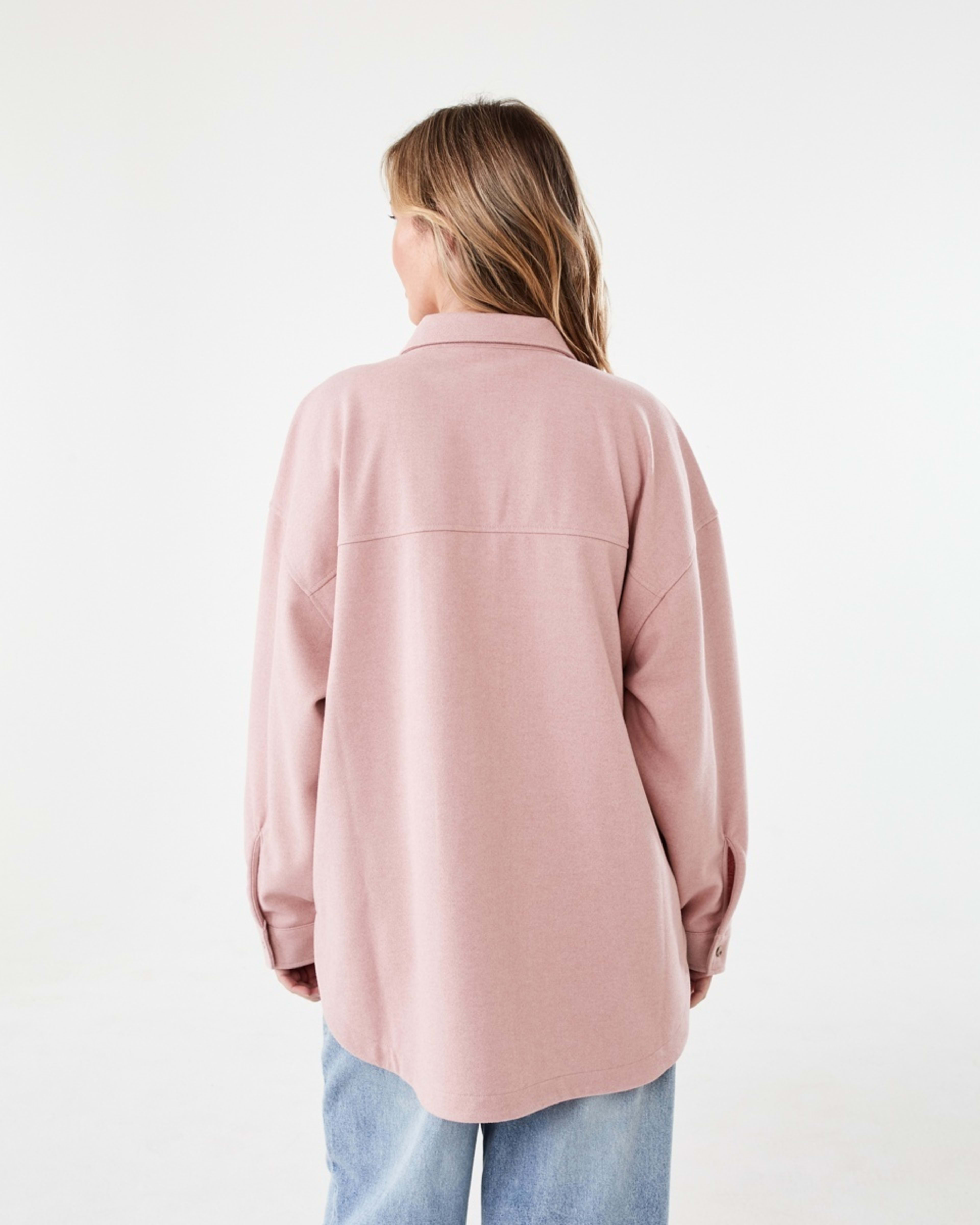3 Long Sleeve Soft Touch Shirt Rose Marl, 3 of 7