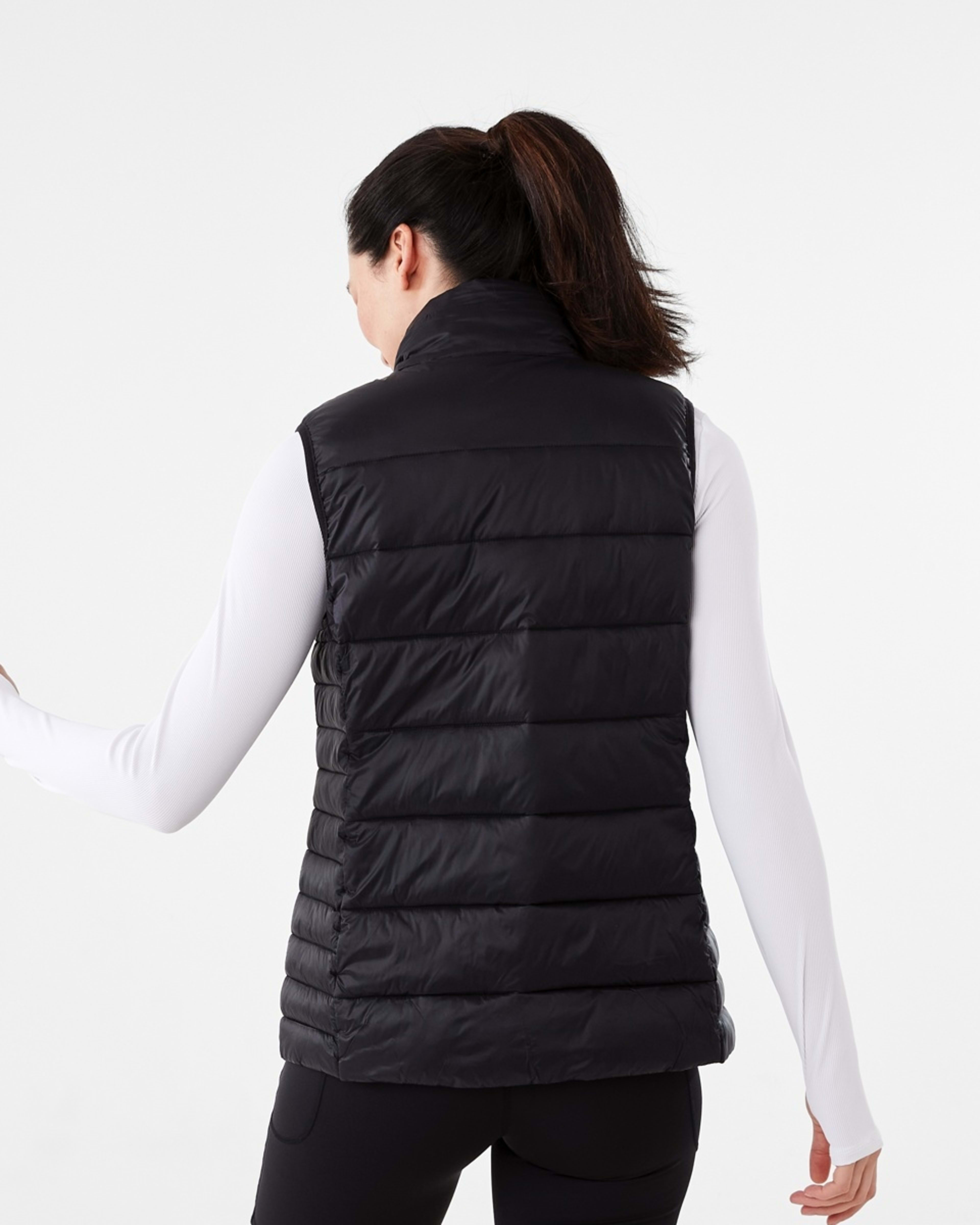 4 Active Womens Packable Puffer Vest Black, 4 of 9