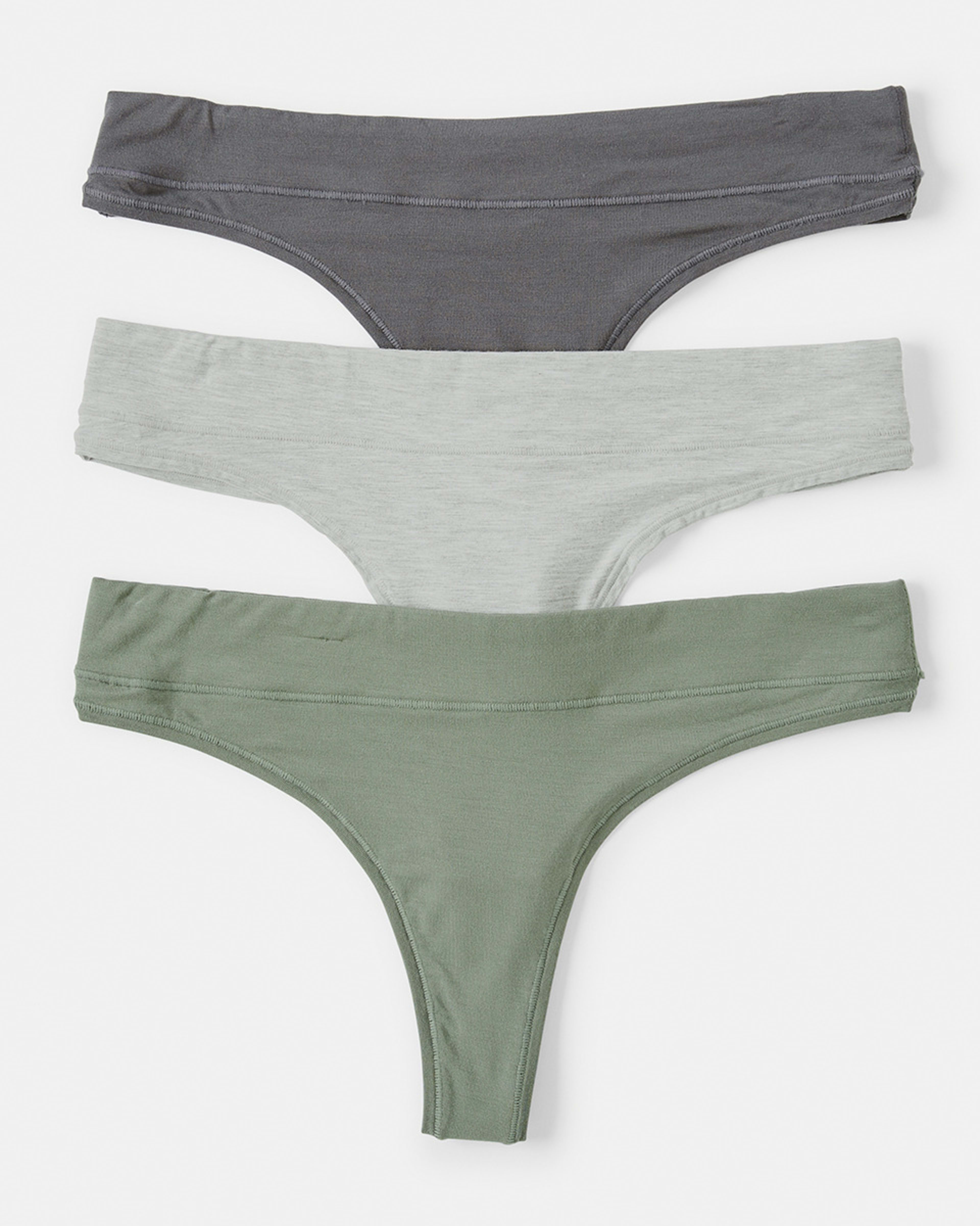 1 3 Pack Bamboo Blend G-String Briefs Sg Sm Sn