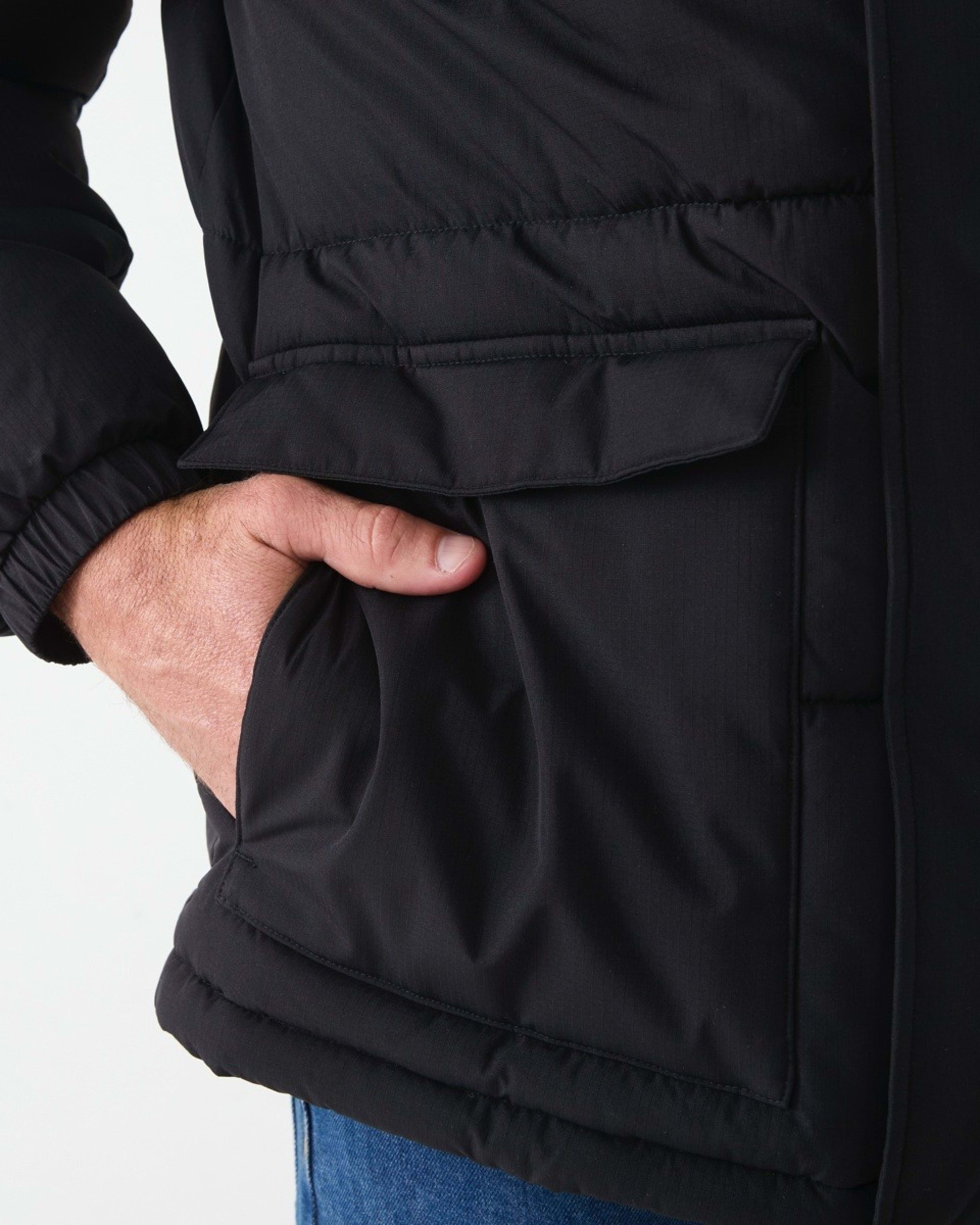6 Hooded Puffer Jacket Black, 6 of 6