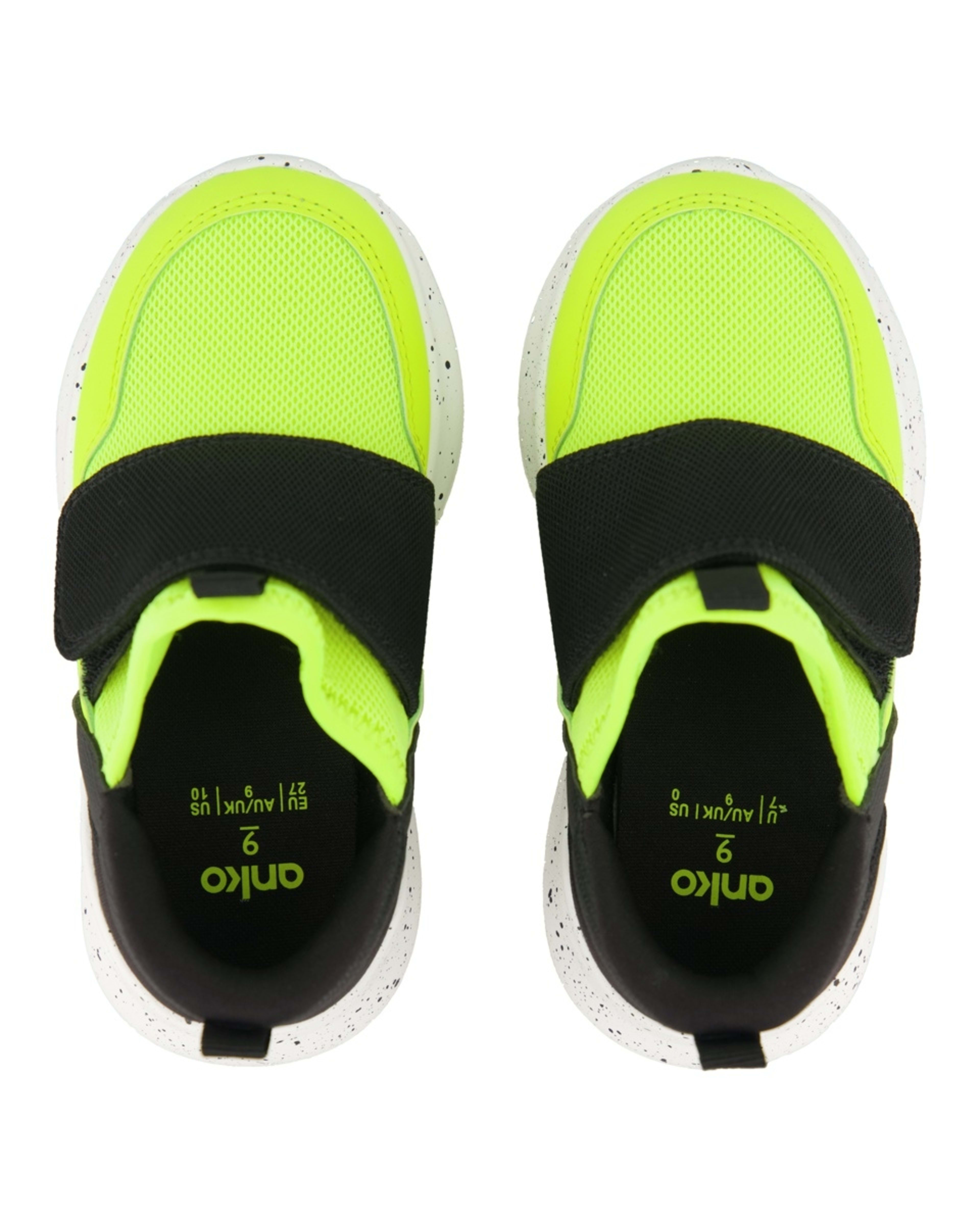2 Junior Pull On Sneakers Yellow, 2 of 5
