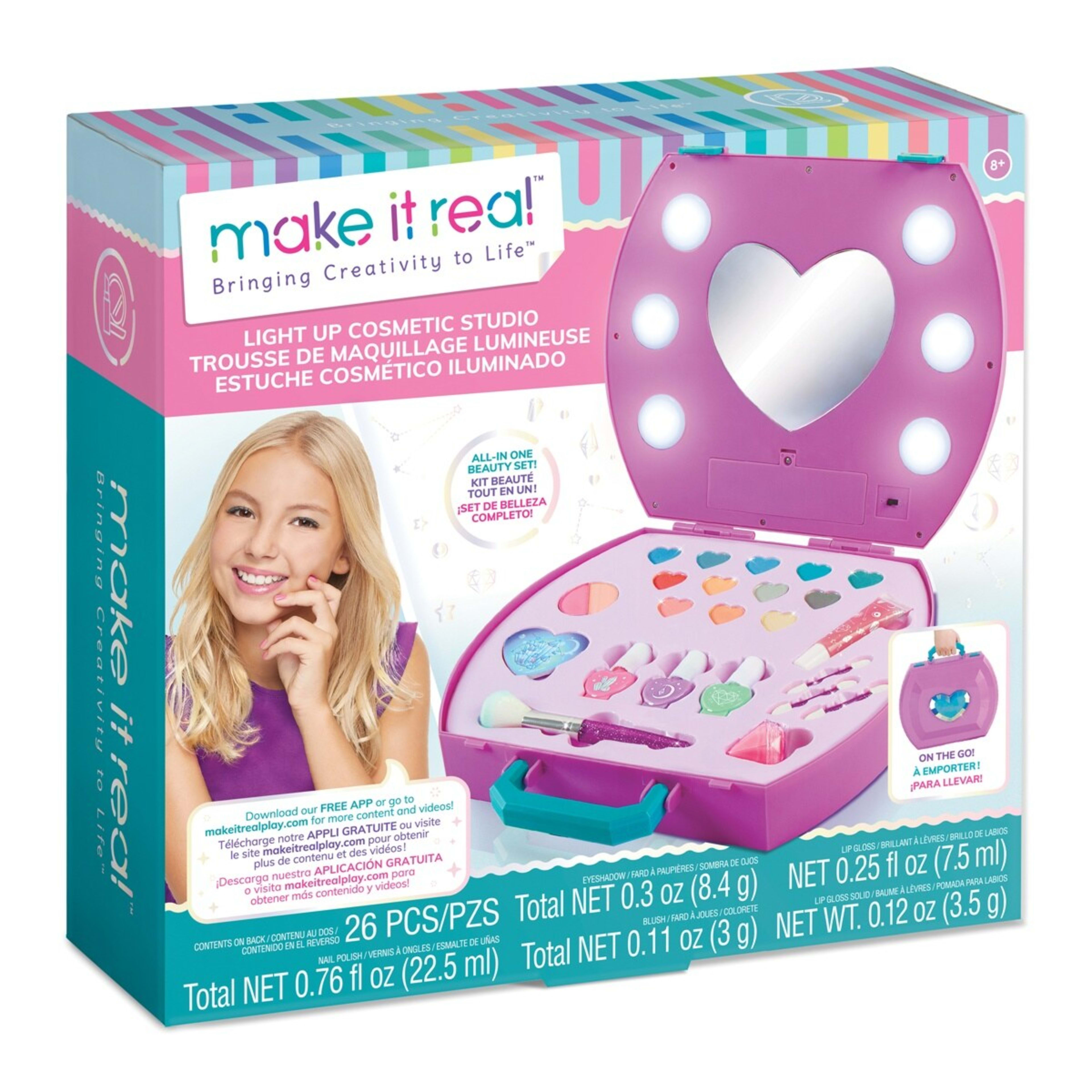1 26 Piece Make It Real Light Up Cosmetic Studio, 1 of 7