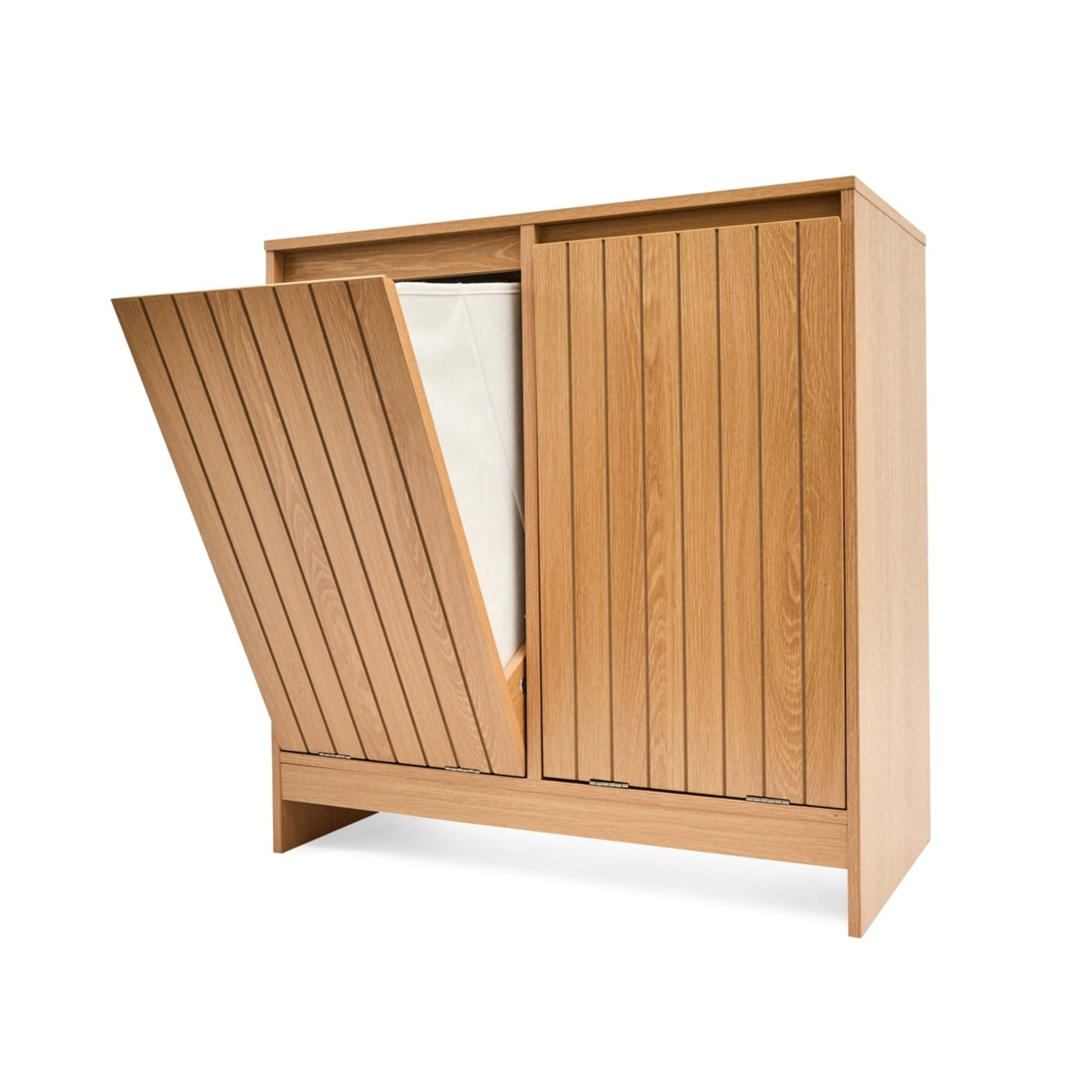 3 Leon Laundry Hamper Cabinet, 3 of 10