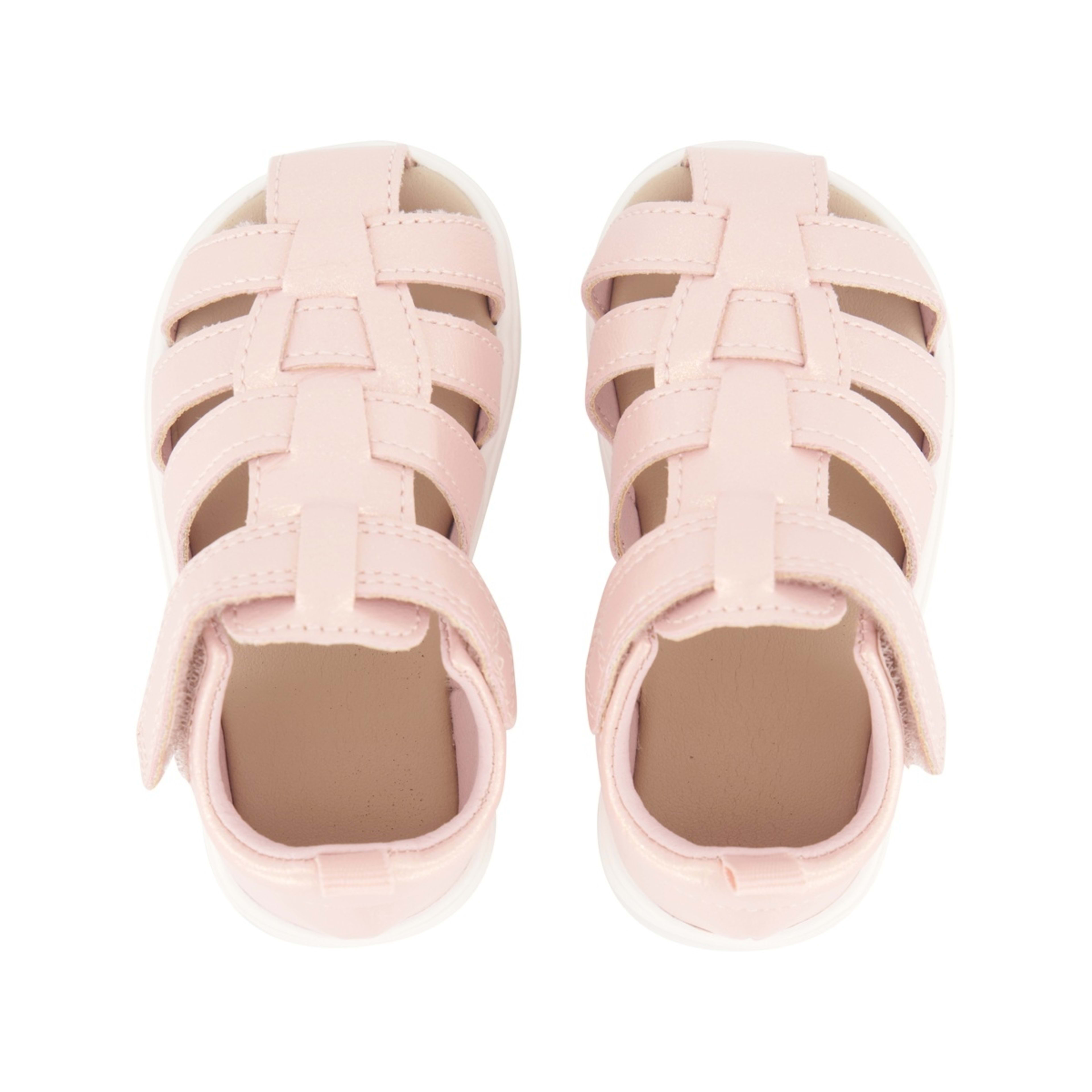 3 Baby Sandals Pearlised Pink, 3 of 4